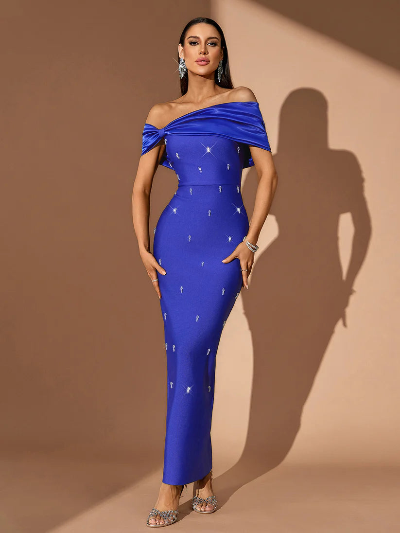 578 The Cobalt Starlight Bandage Gown