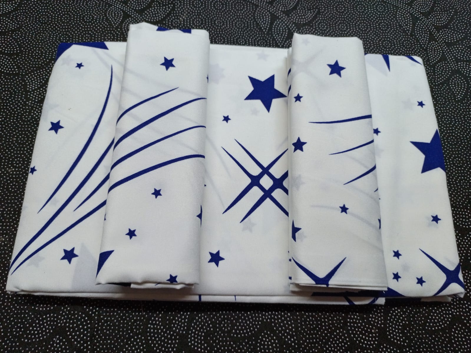 Bed Sheets + Pillow Case Set #002 (Printed) - Whites