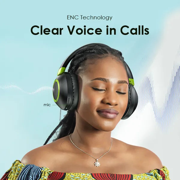 oraimo BoomPop 2 ENC Over-Ear Wireless Headphones