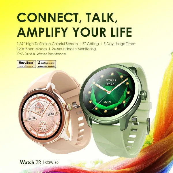 oraimo Watch 2R Colorful 1.39" TFT IP68 Smart Watch