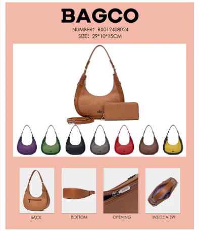 BAGCO Crescent Hoba Shoulder Bag