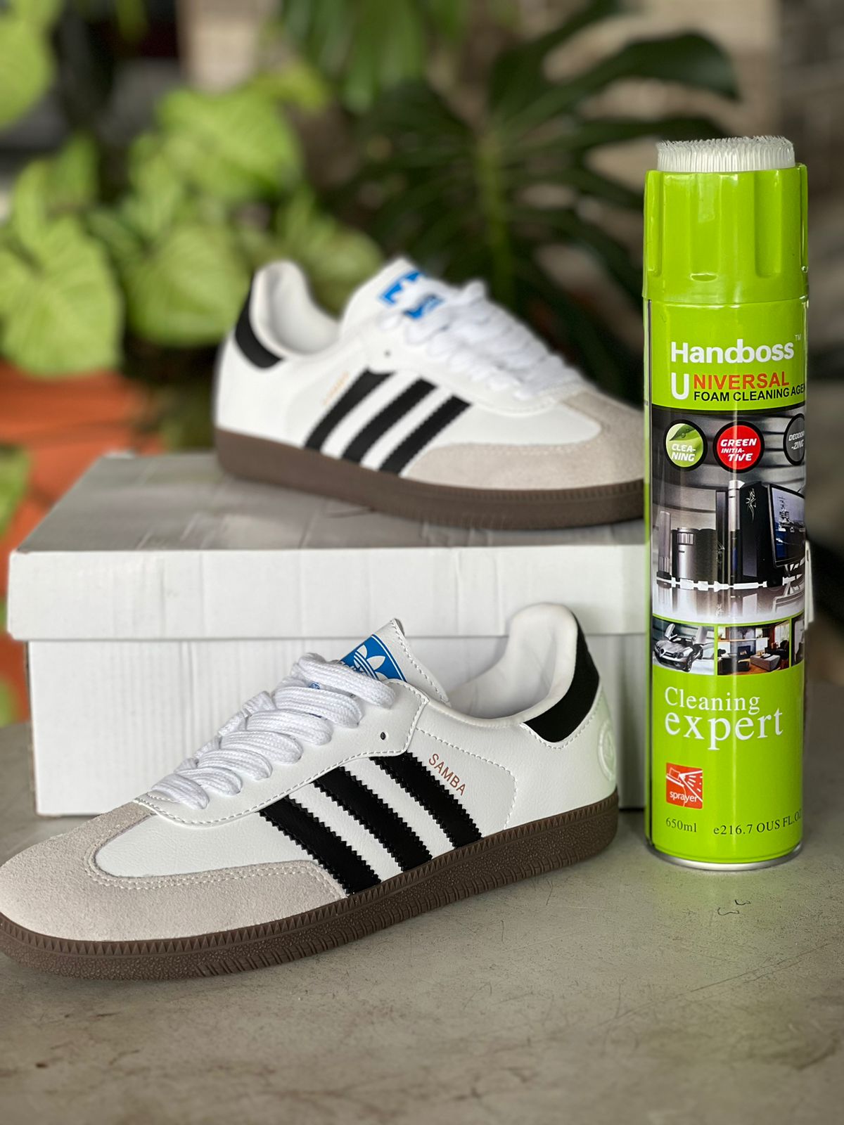 Adidas Samba Sneakers - White Black