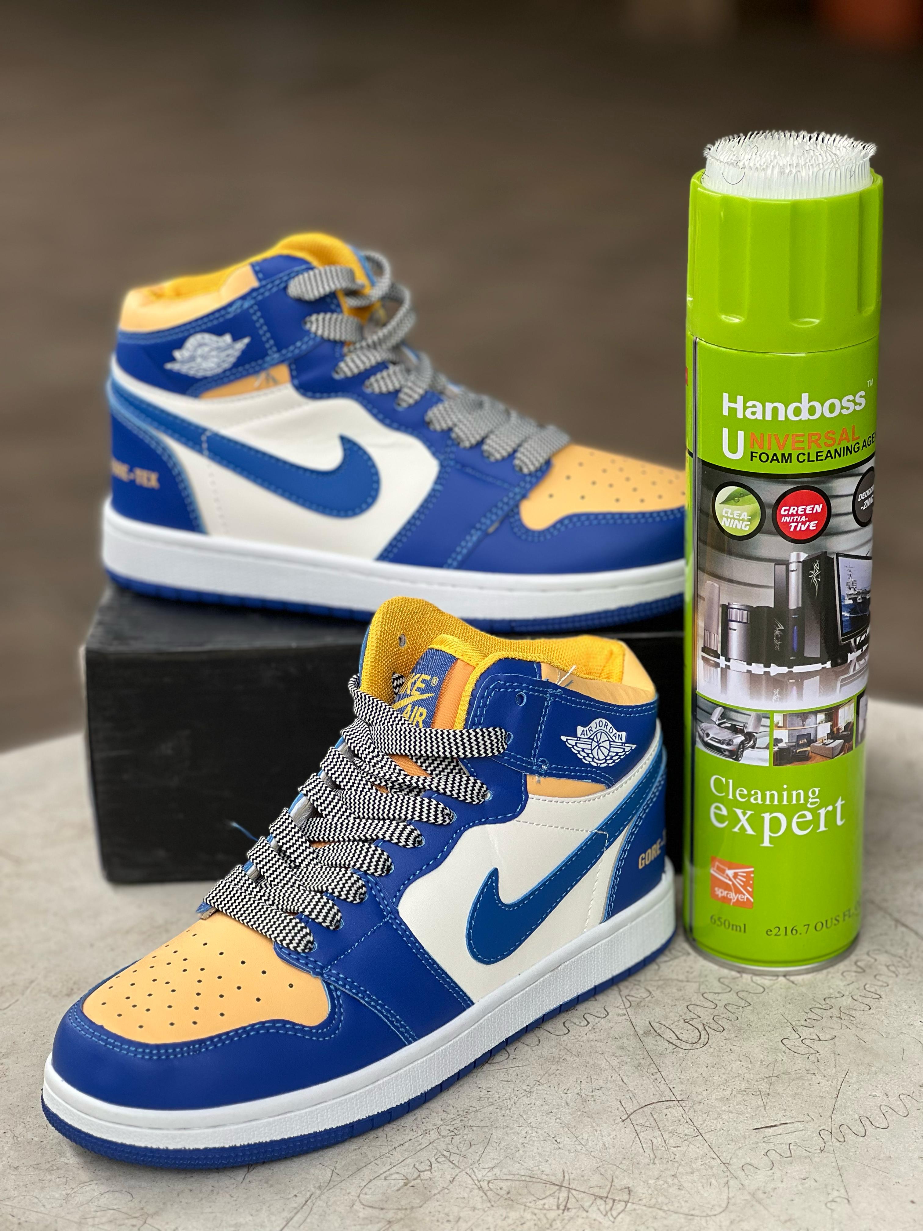 Nike Air Jordan 1 Sneakers (Blue/Yellow)