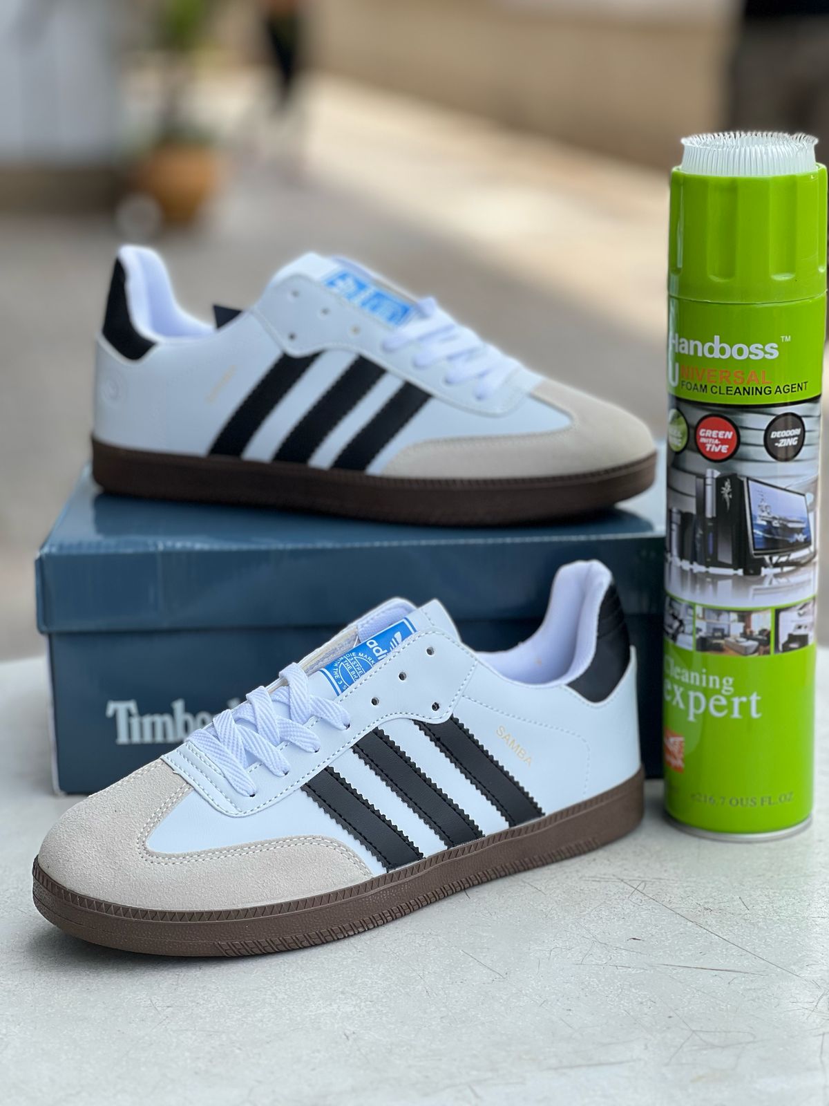 Adidas Samba Sneakers (White/Black)