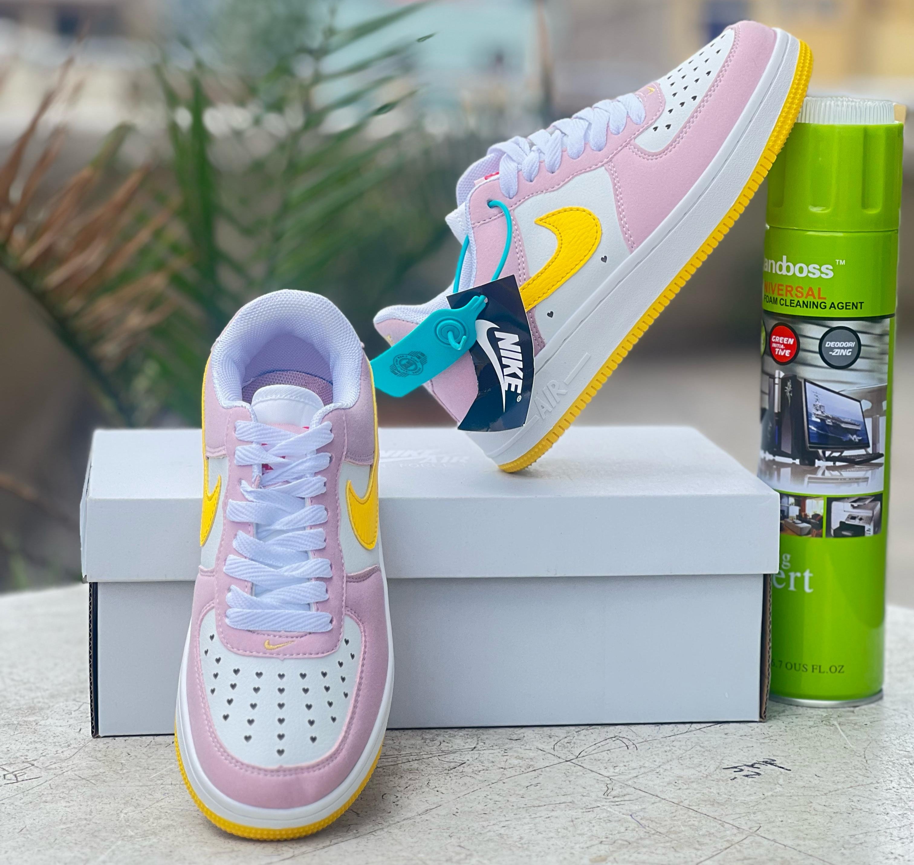 Nike Air Force 1 - Pink/Yellow