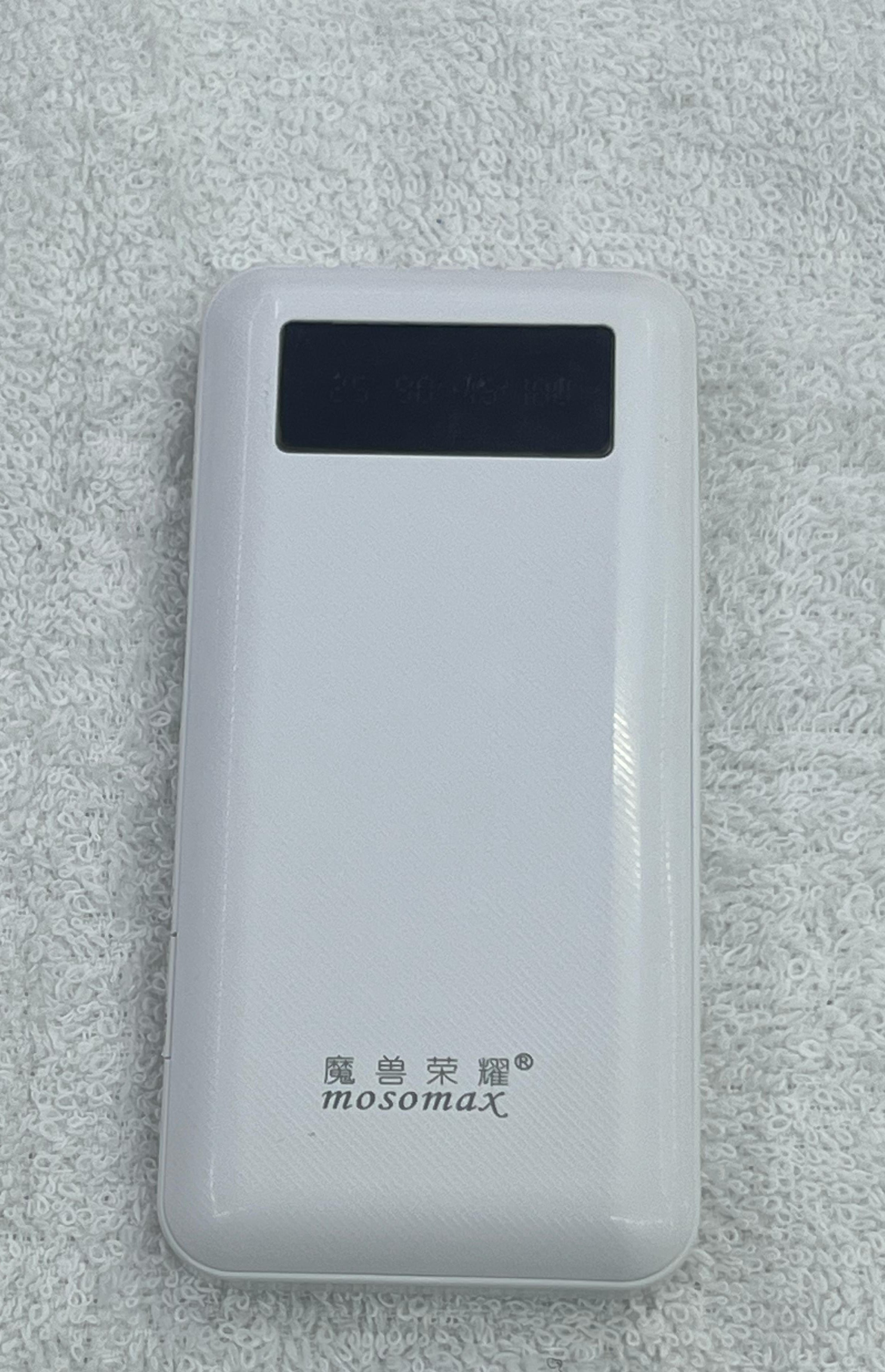 Mosomax 10000mAh Power Bank with Integrated 4-in-1 Charging Cables