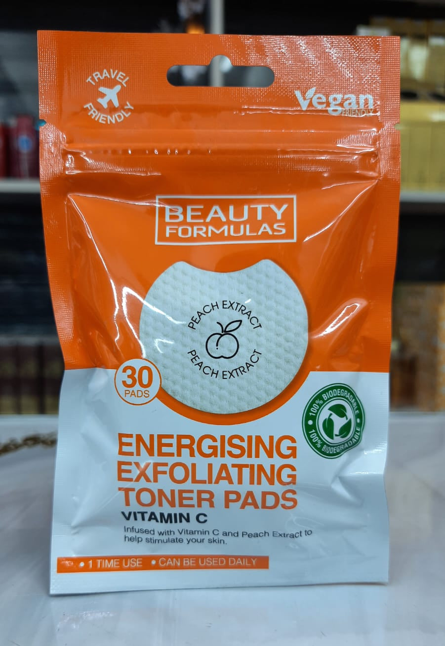 Beauty Formulas Vitamin C Energising Exfoliating Toner Pads
