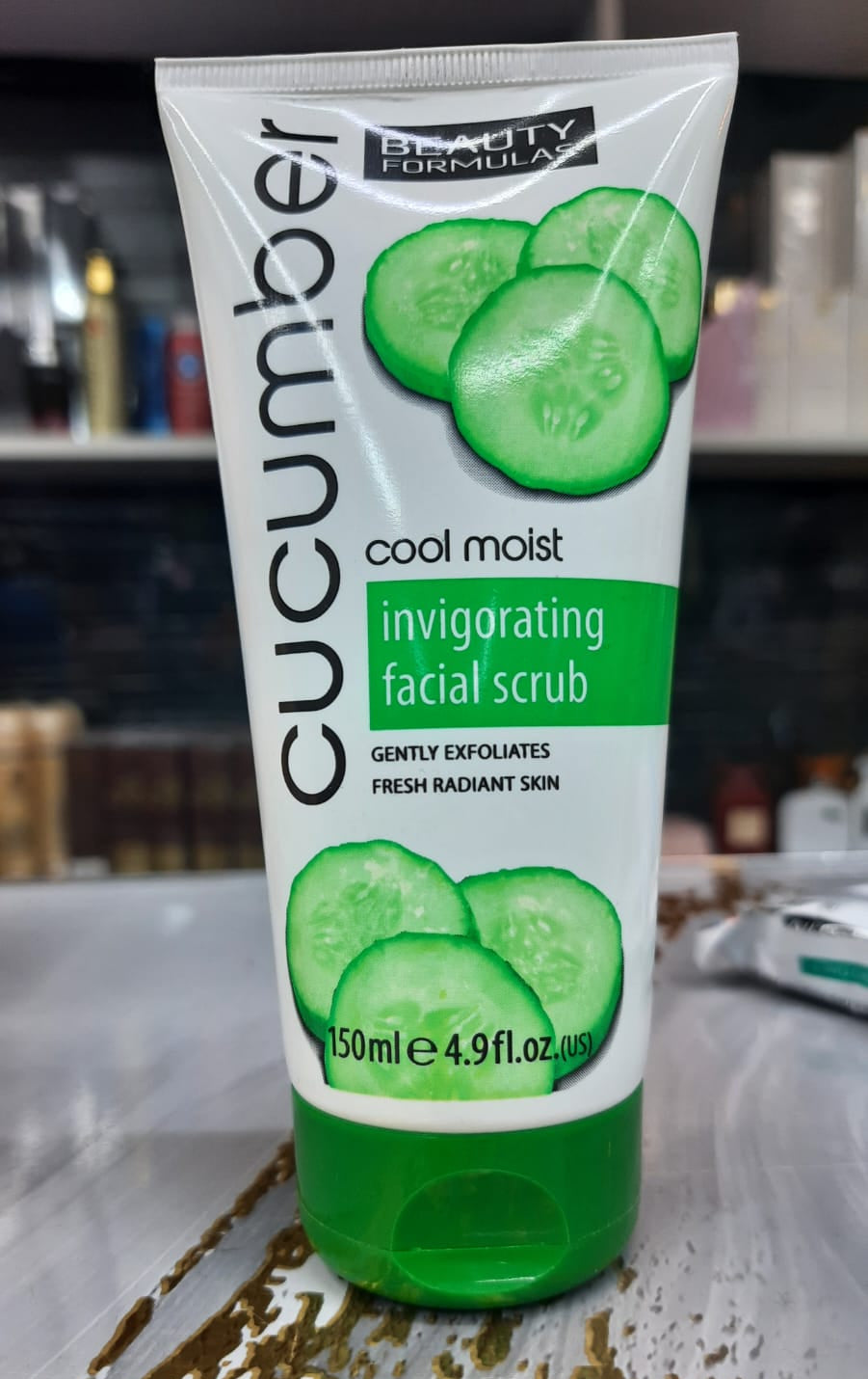 Beauty Formulas Cucumber Cool Moist Invigorating Facial Scrub