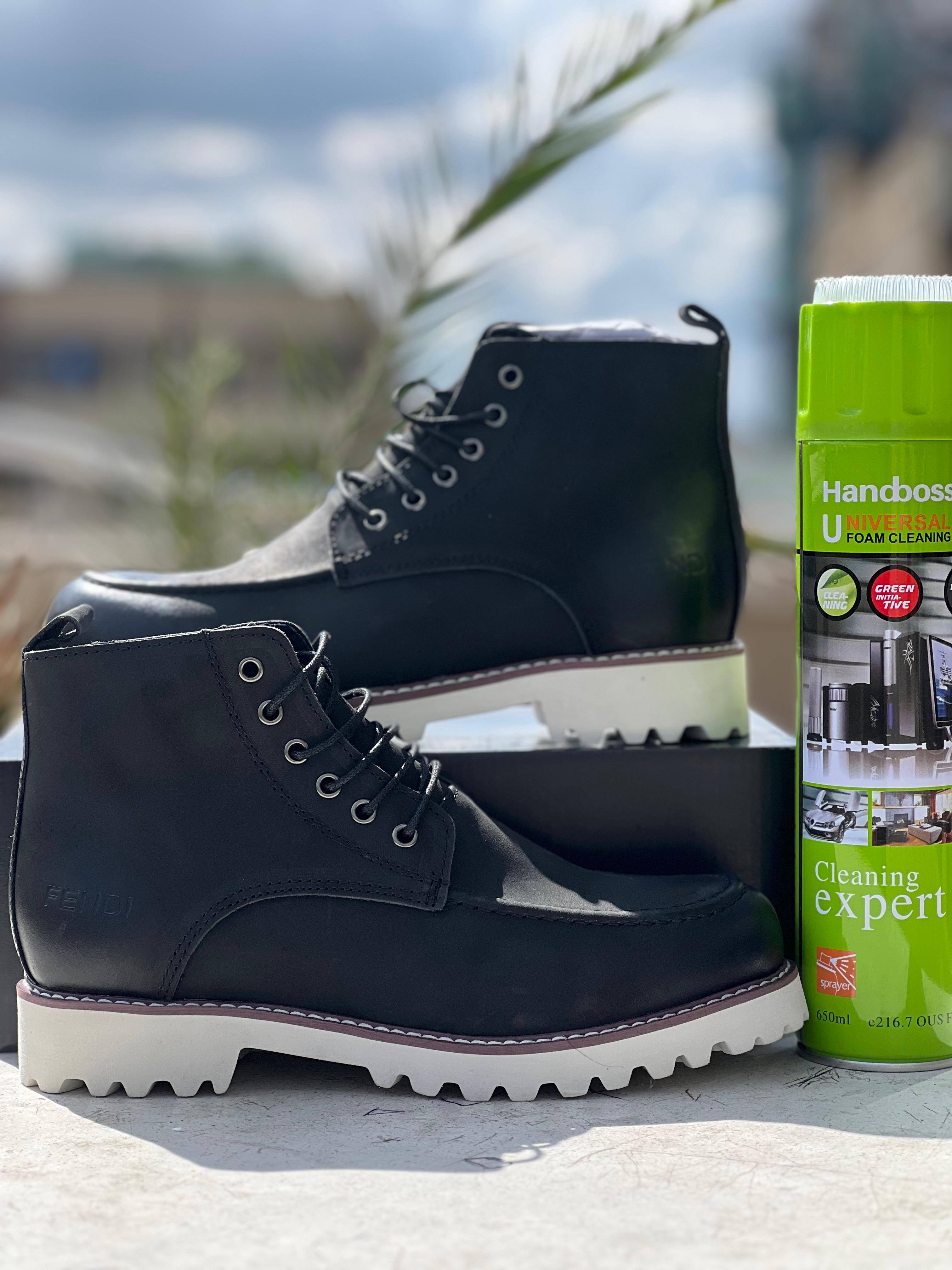 Fendi Leather Ankle Boots