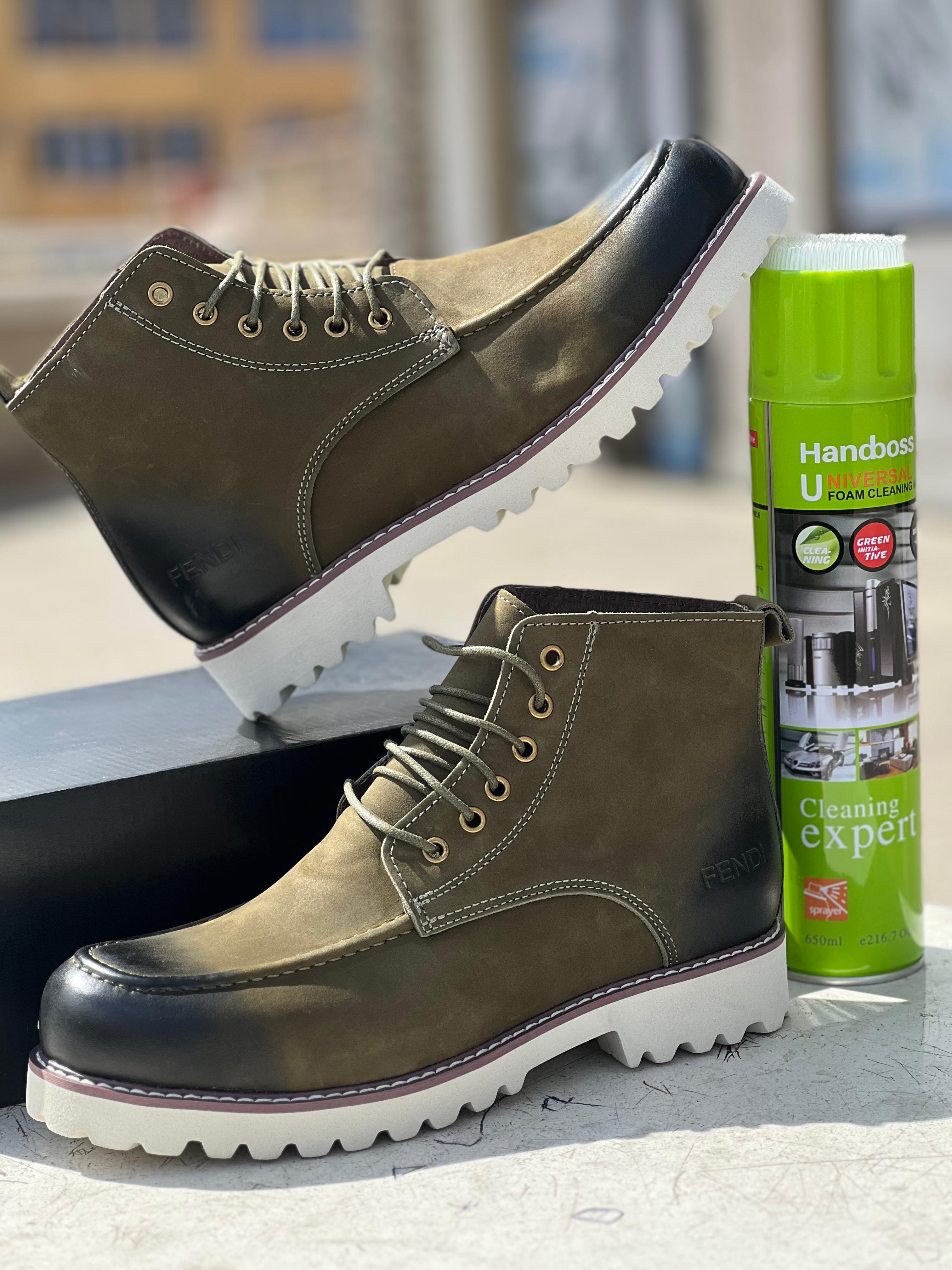 Fendi Leather Ankle Boots