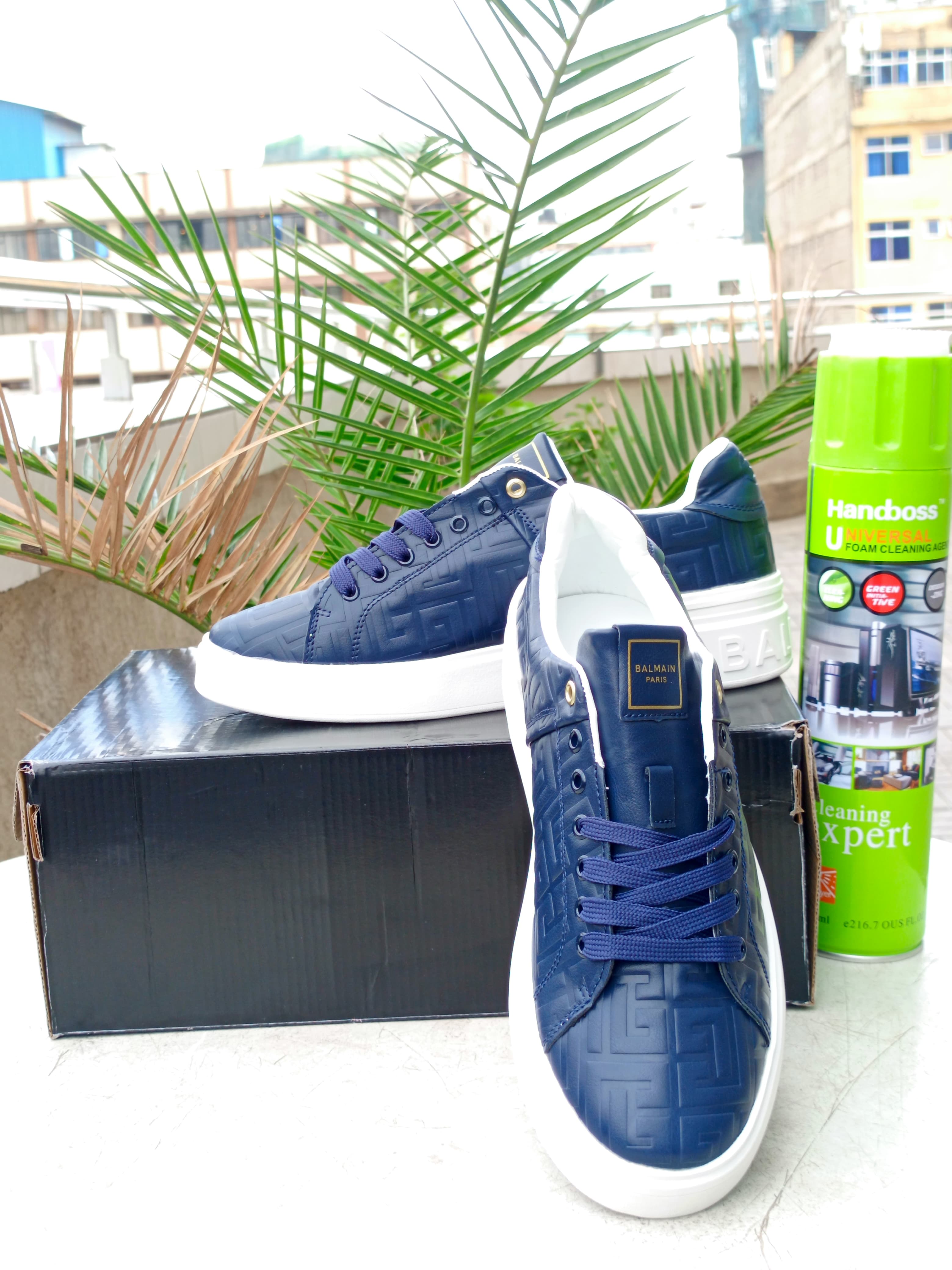 Balmain Monogram B-Court Sneakers