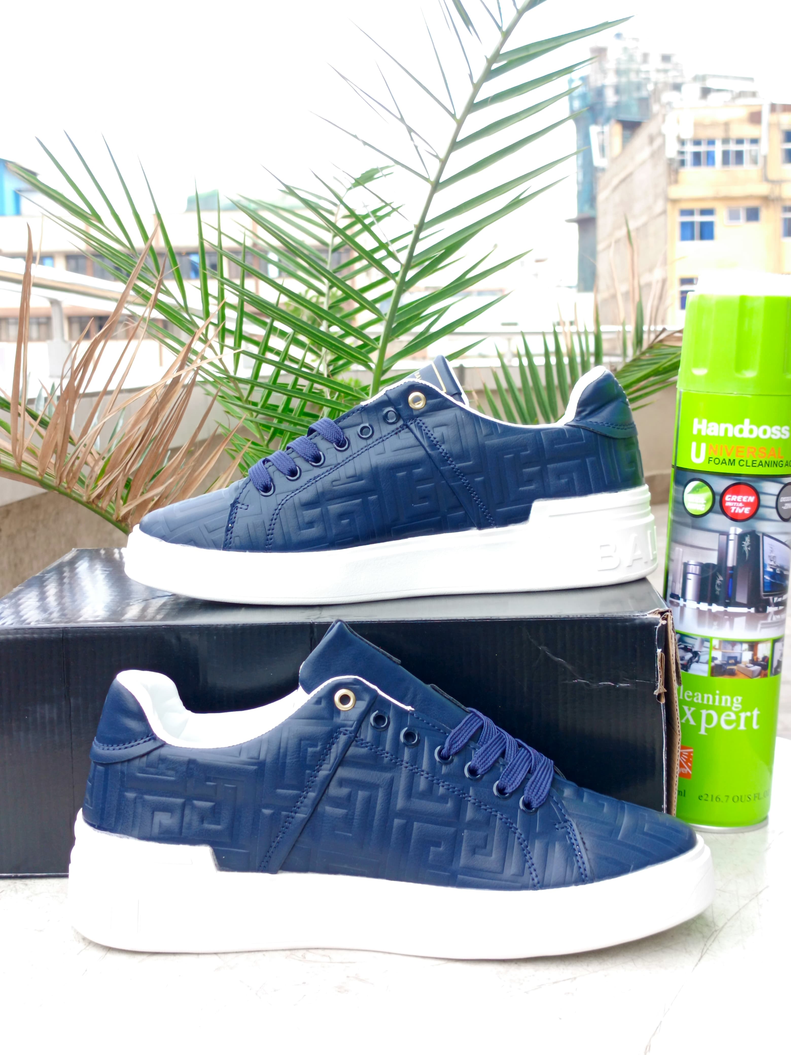 Balmain Monogram B-Court Sneakers