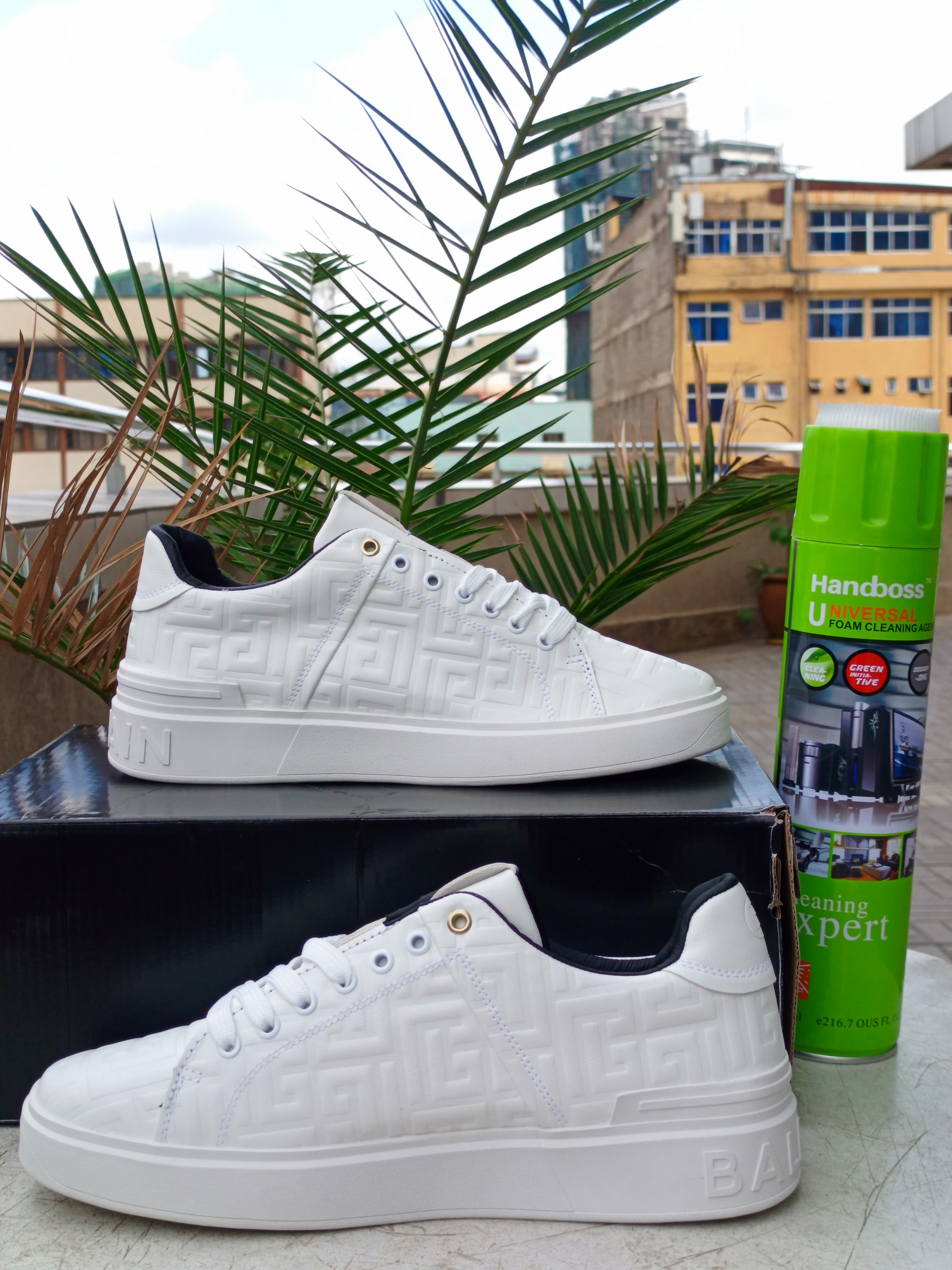 Balmain Monogram B-Court Sneakers