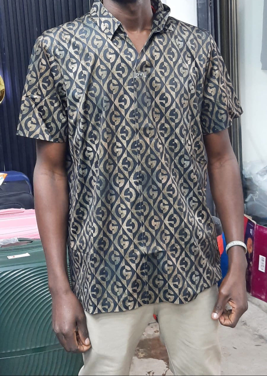 Mens Stretcher Shirt Patterned