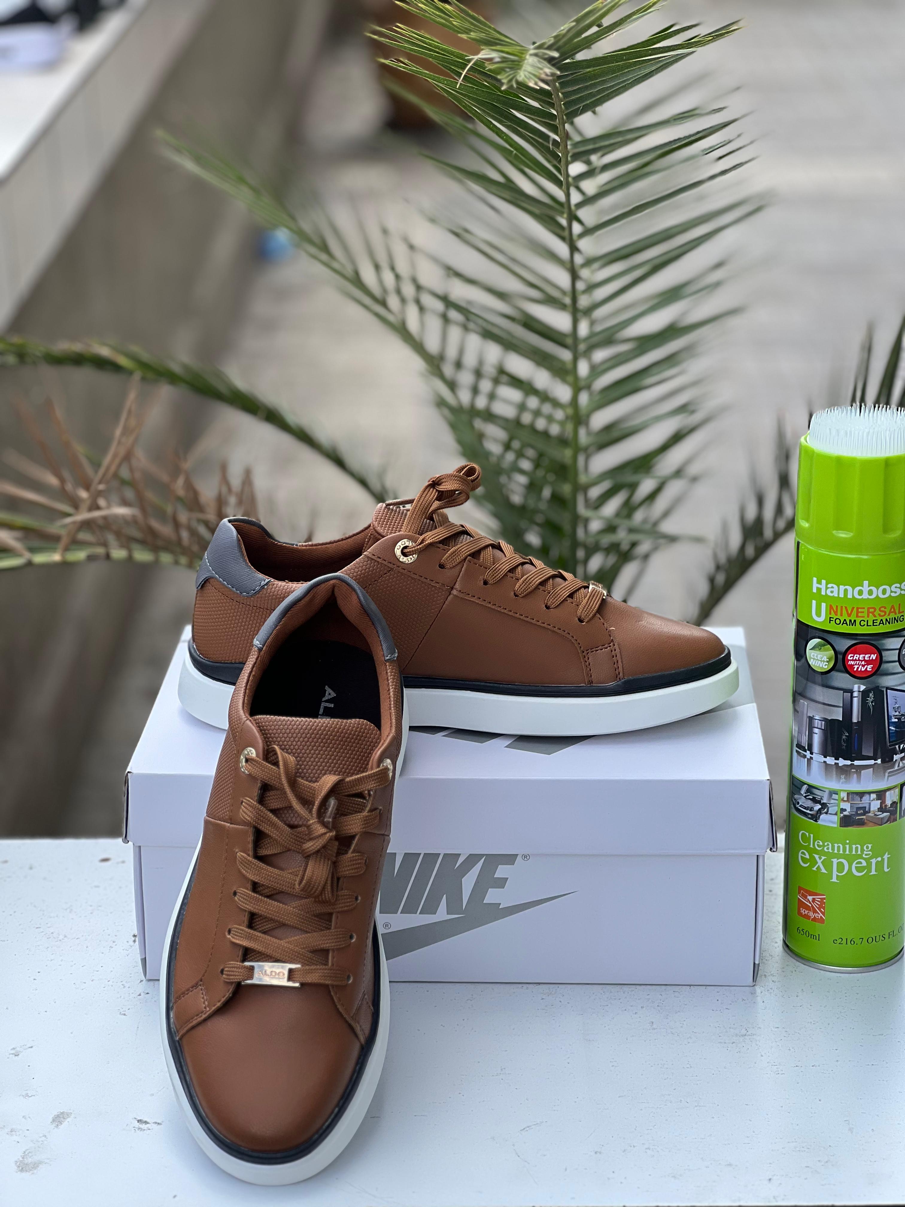 Andu Men's Tan Brown Casual Lifestyle Sneakers