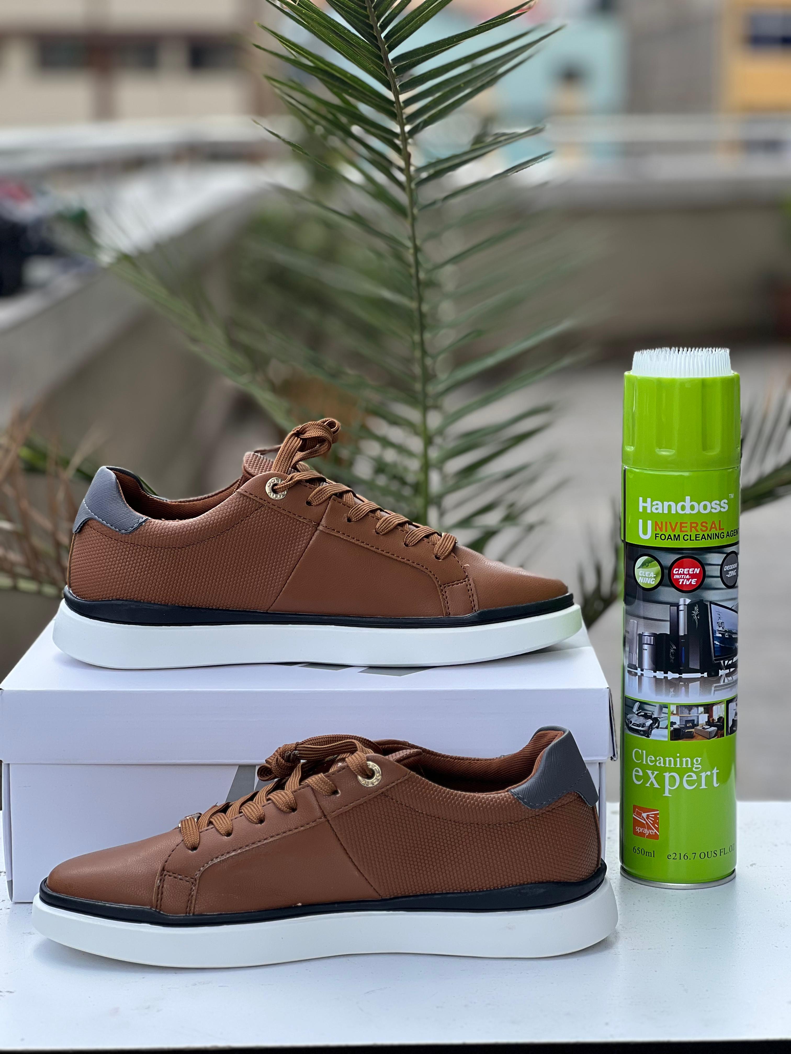 Andu Men's Tan Brown Casual Lifestyle Sneakers