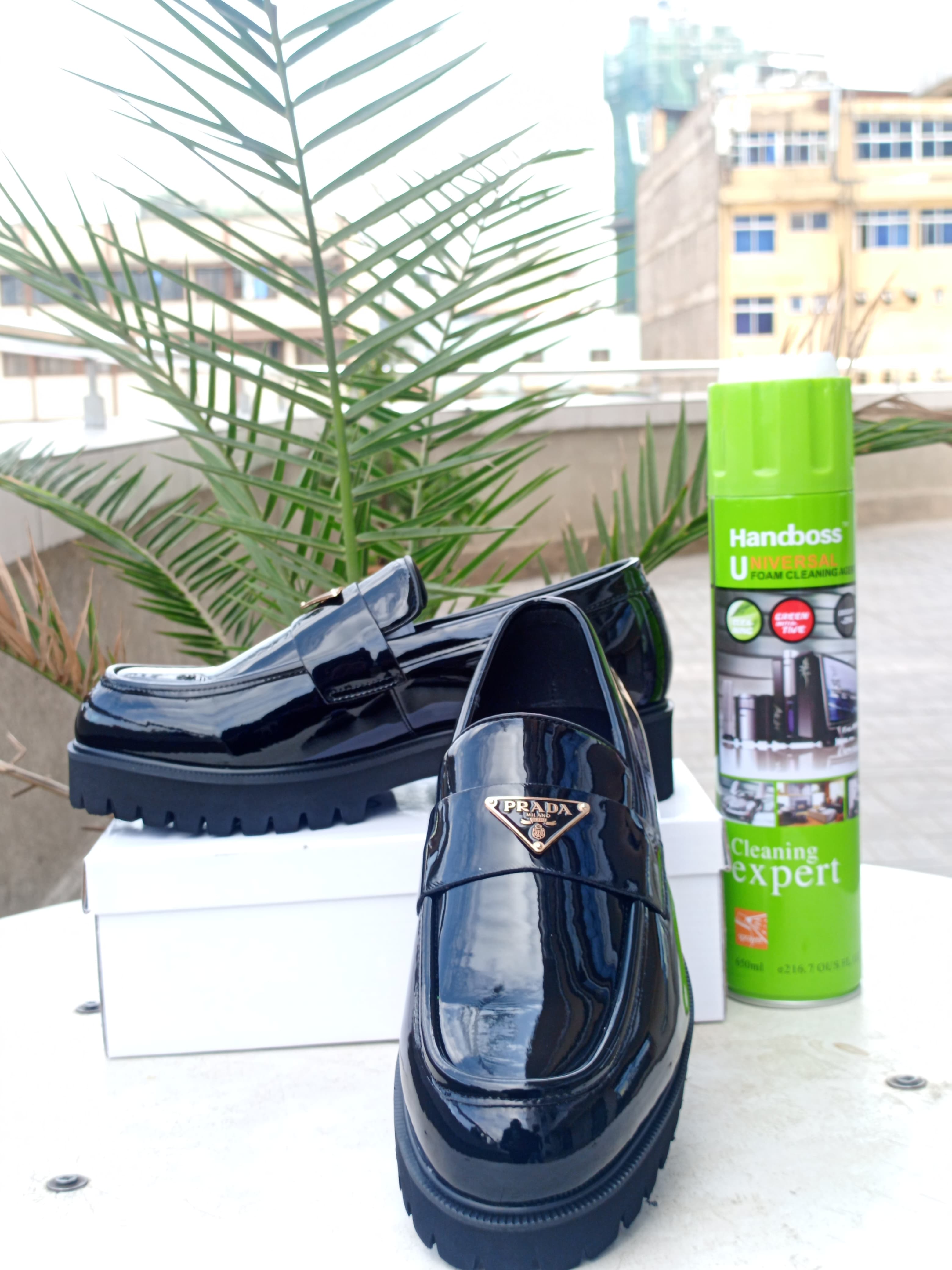 Prada  Leather Chunky Loafers