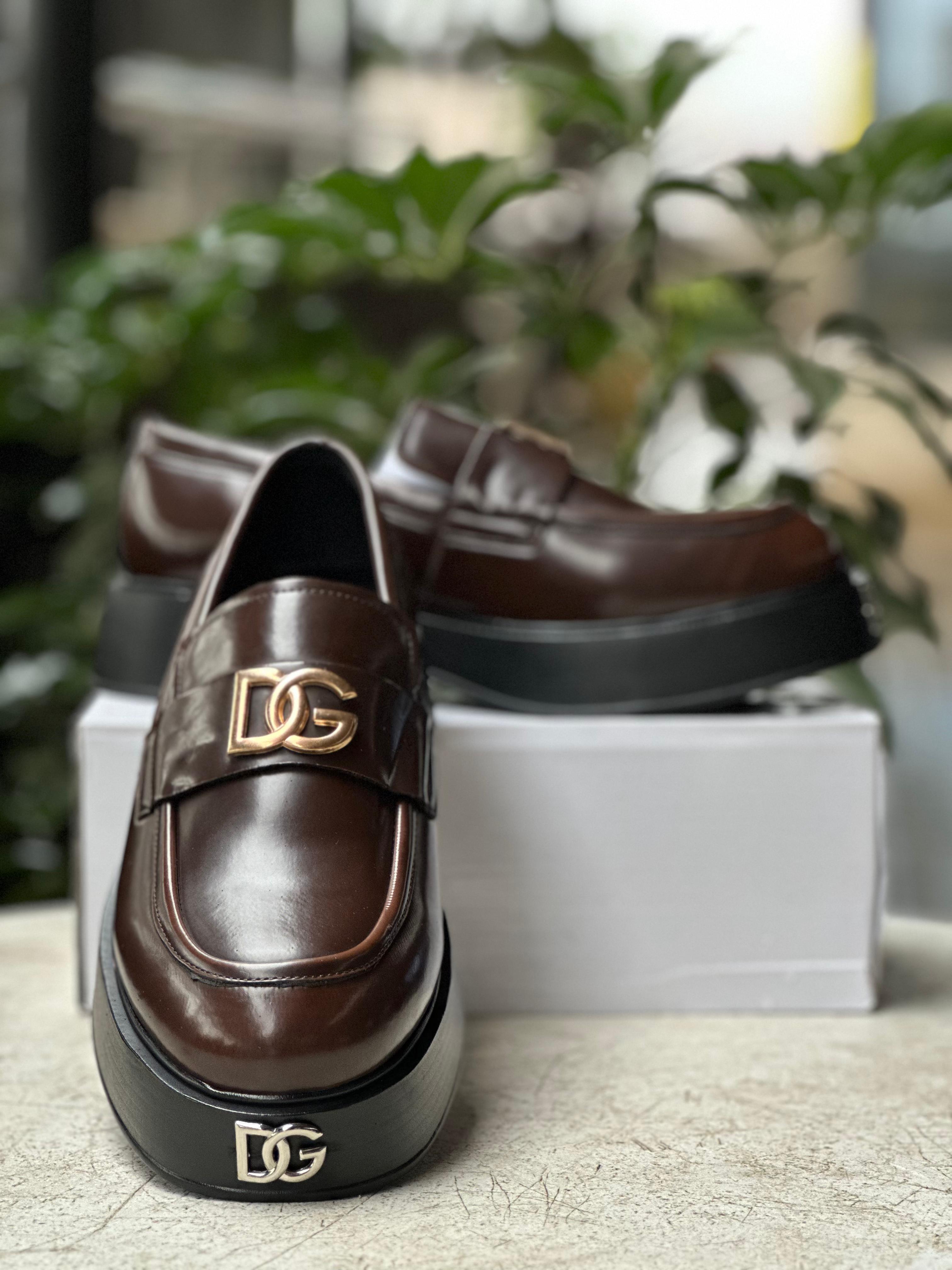 Dolce & Gabbana Brown Platform Loafers