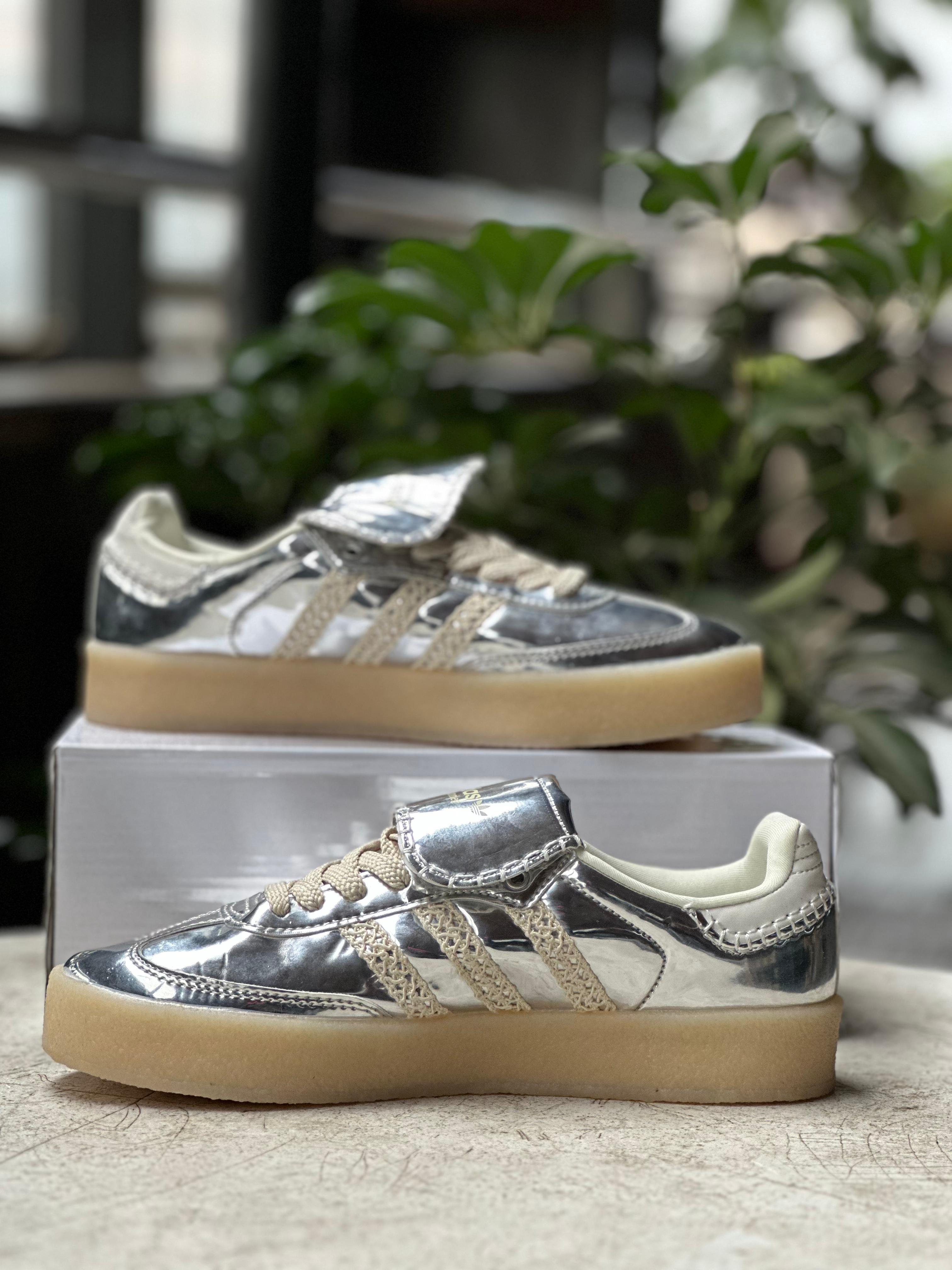 Adidas x Wales Bonner Samba Metallic Silver Sneakers