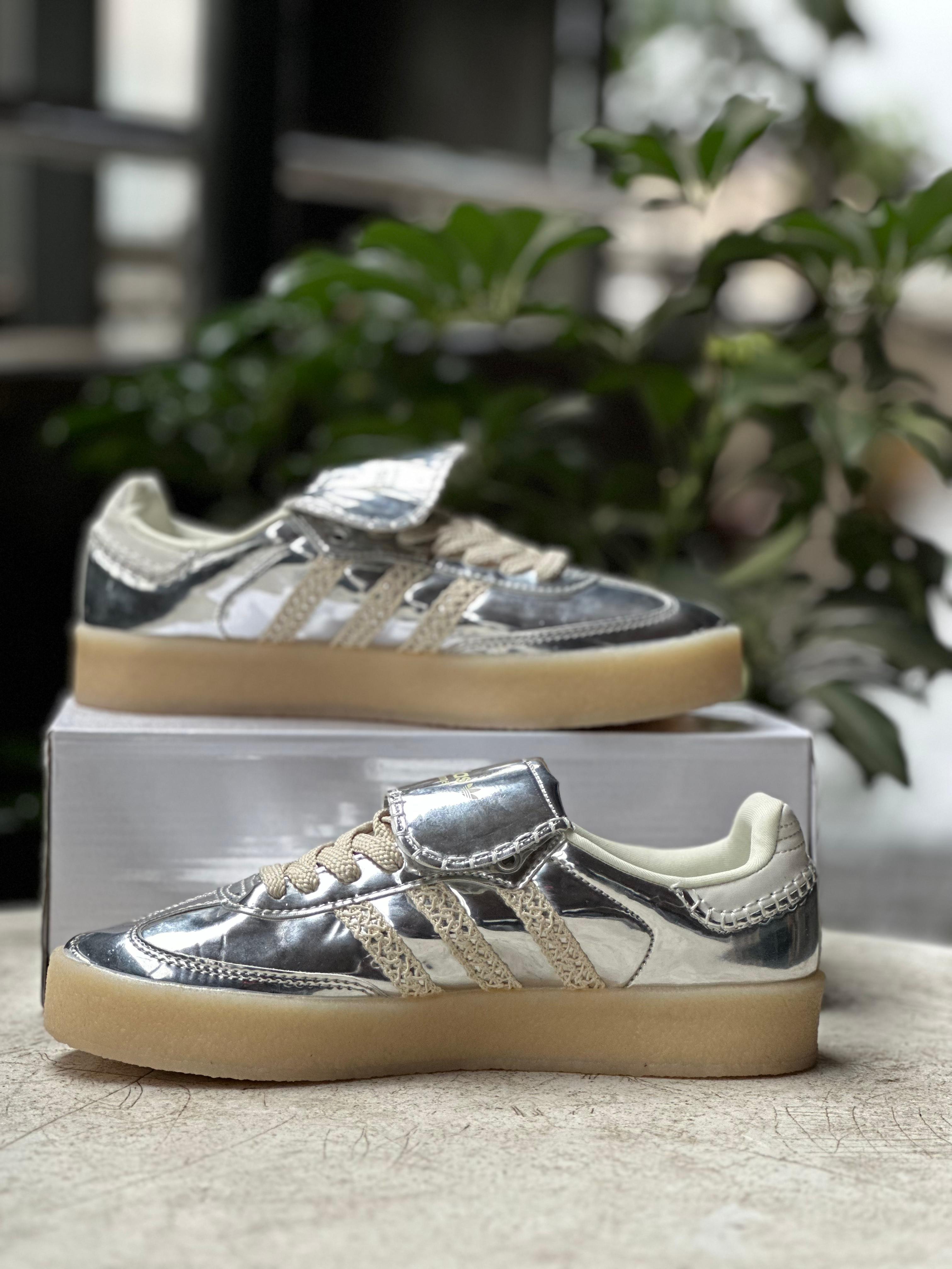 Adidas x Wales Bonner Samba Metallic Silver Sneakers
