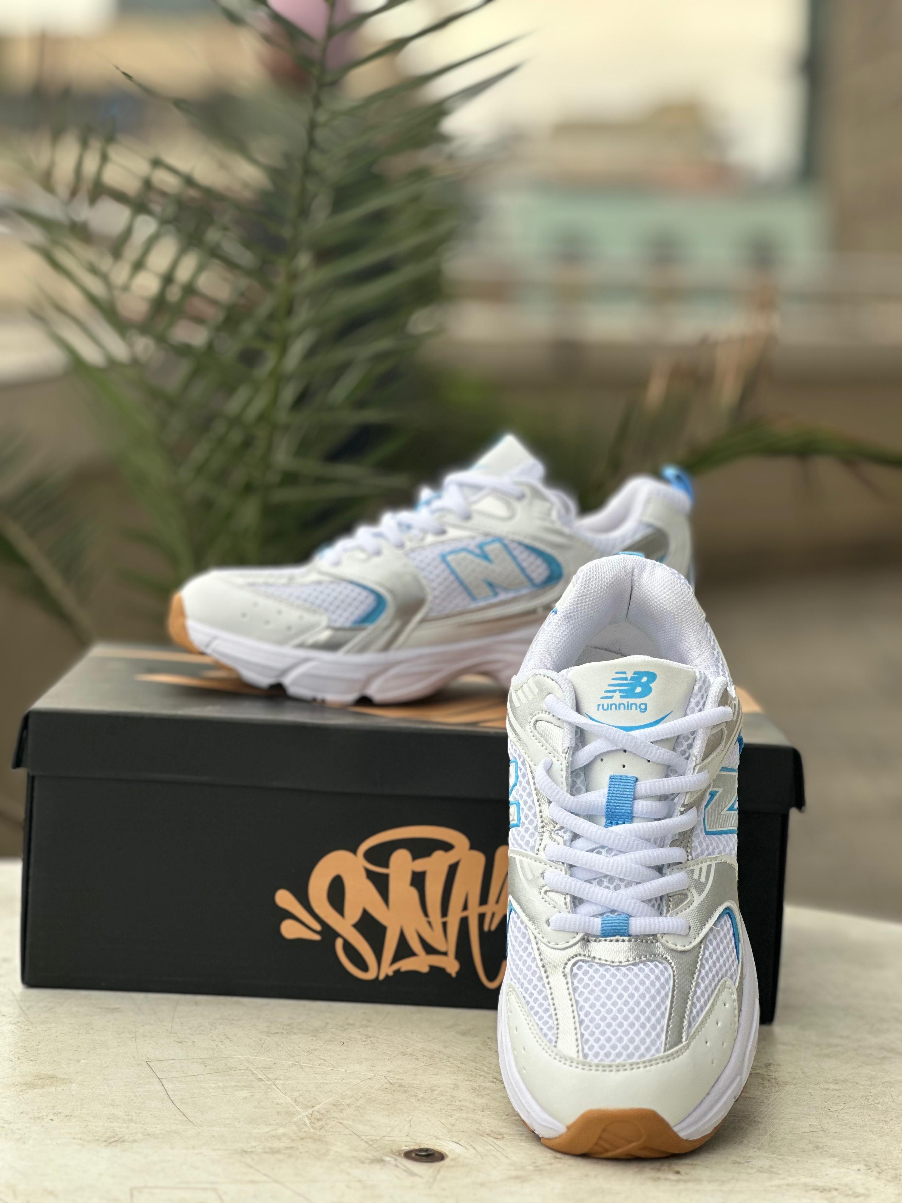 New Balance 530 “White / Silver / Light Blue” Running Sneakers