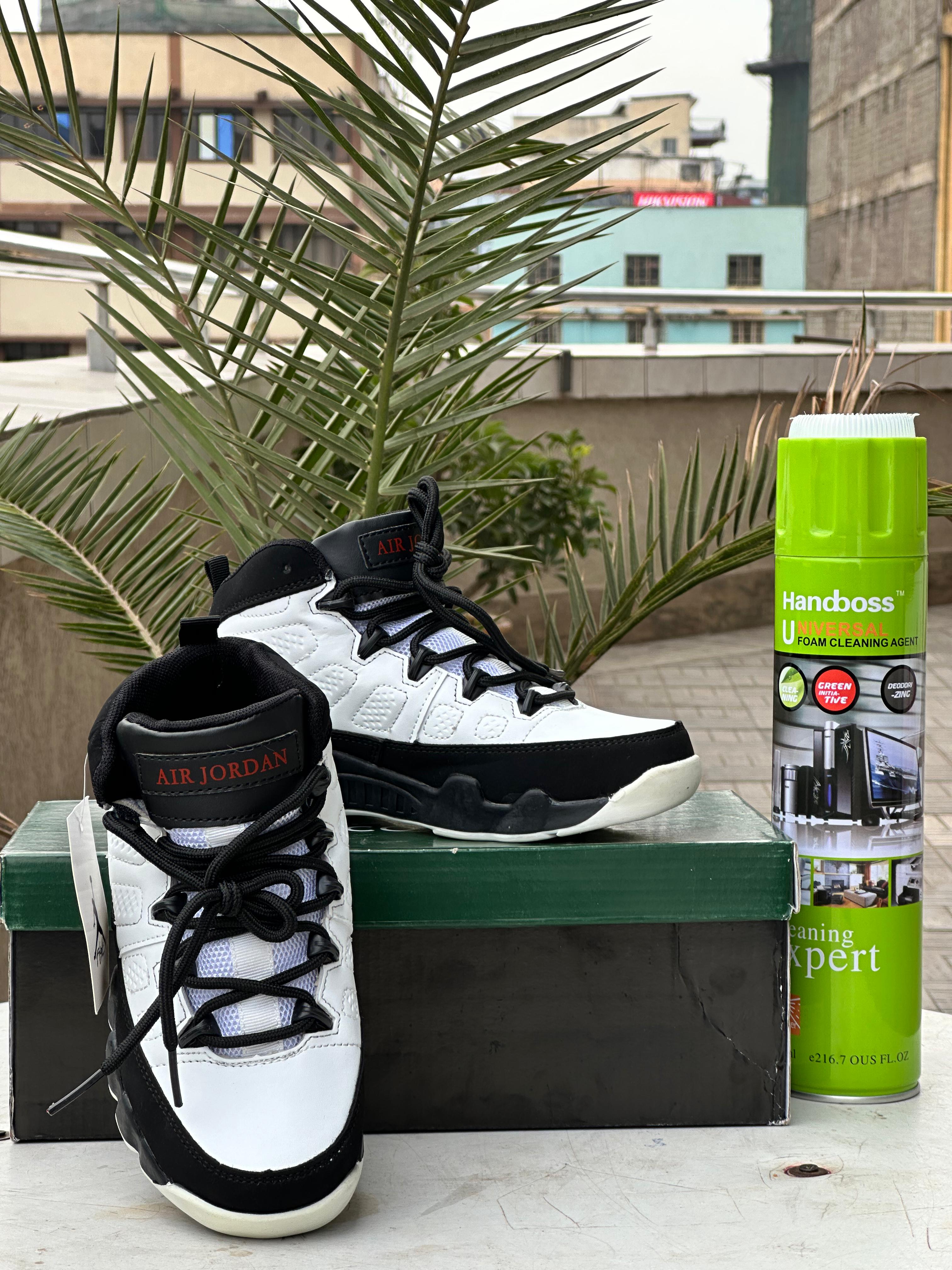 Air Jordan 9 Retro Kids – White/Black