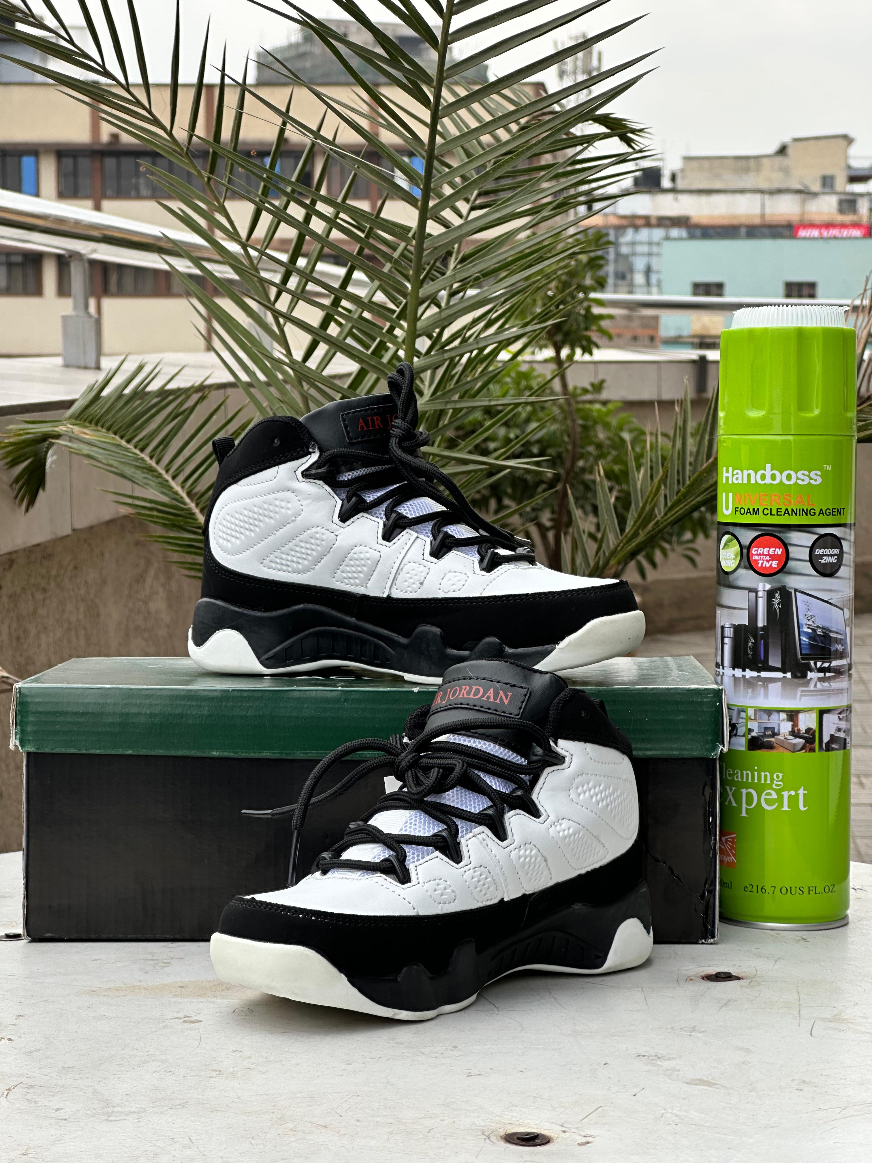 Air Jordan 9 Retro Kids – White/Black