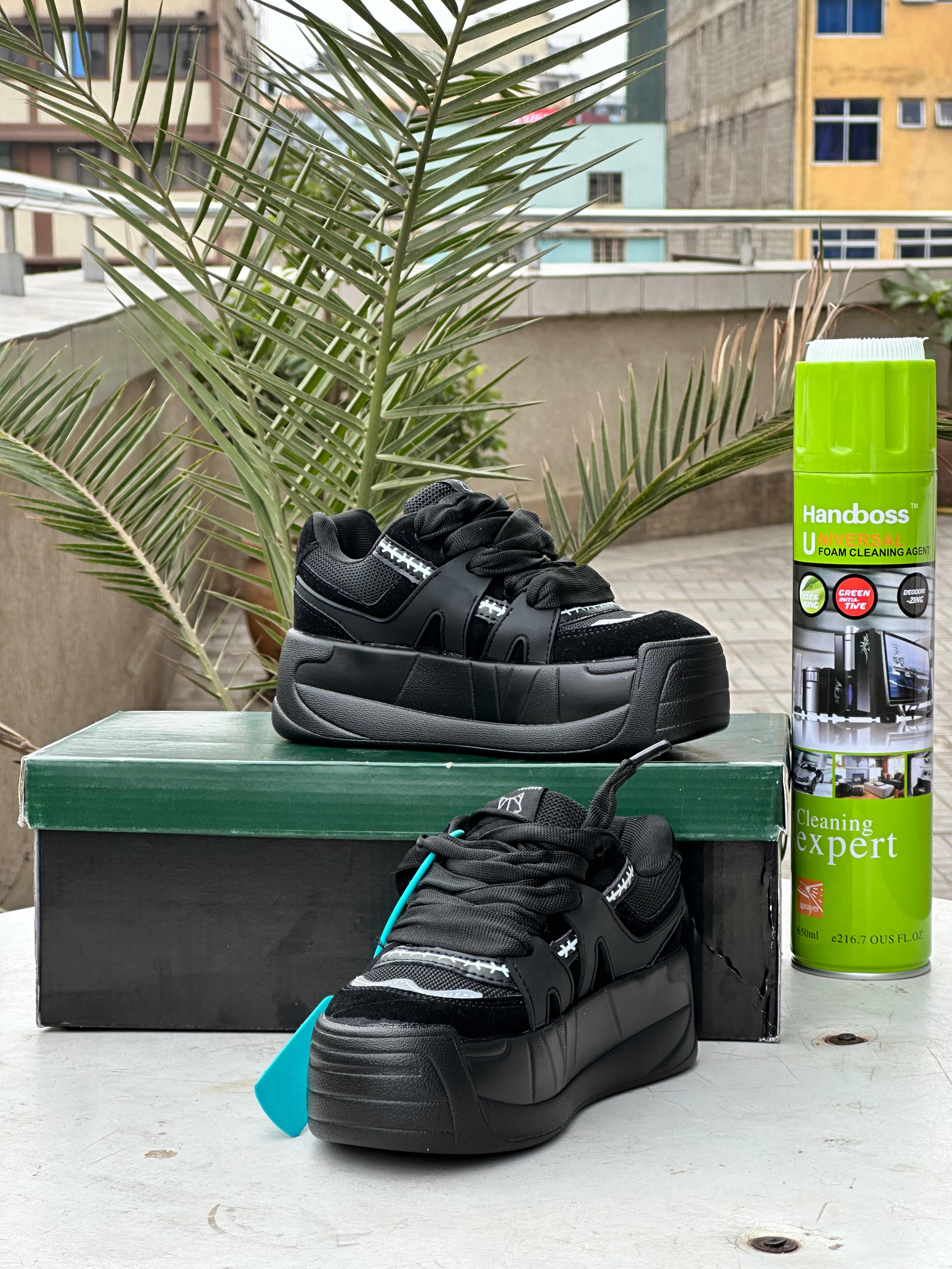 Naked Wolfe Kids Sneakers – Triple Black Edition