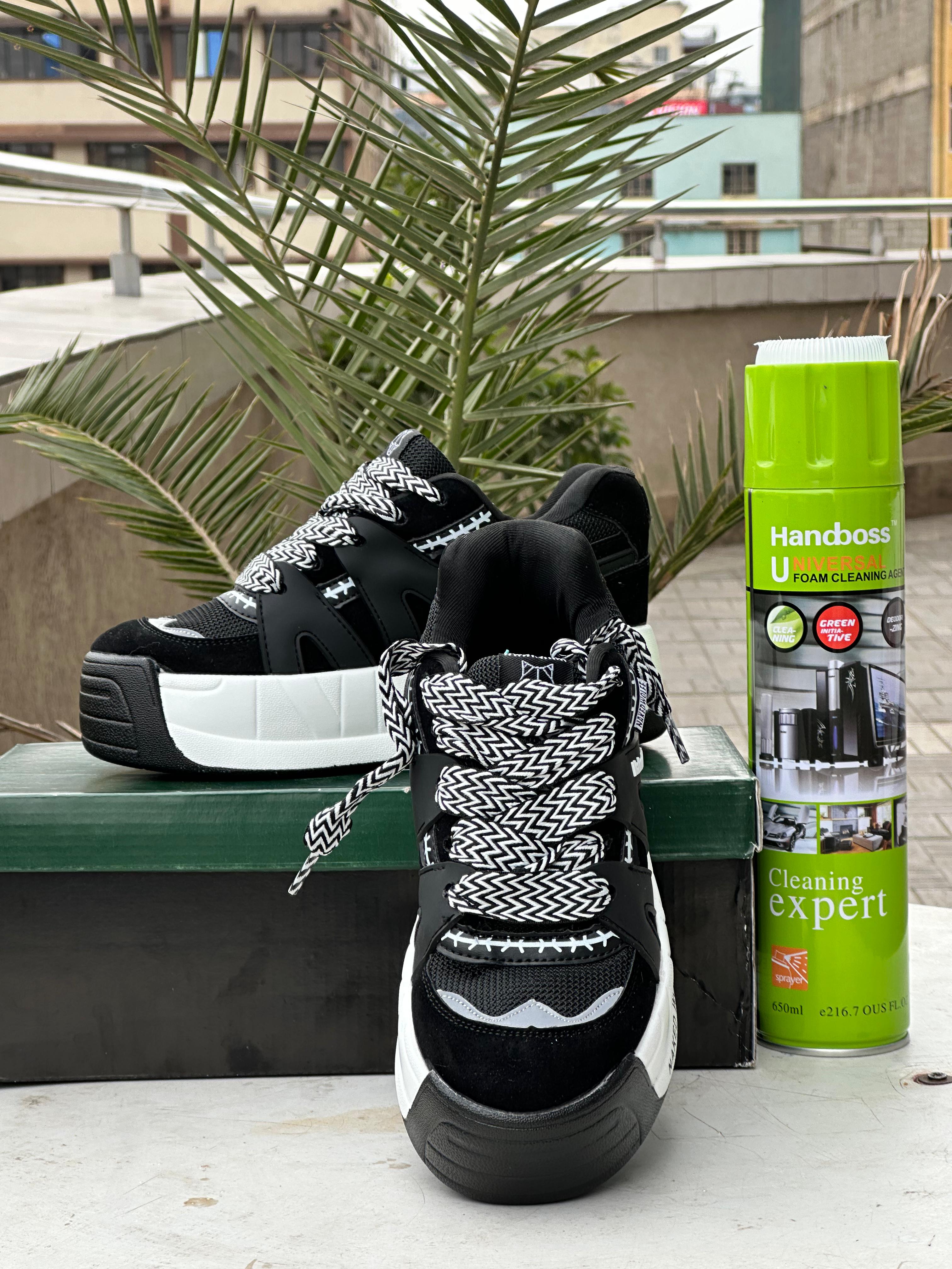 Naked Wolfe kids Sneakers – Panda Colorway (Black/White)