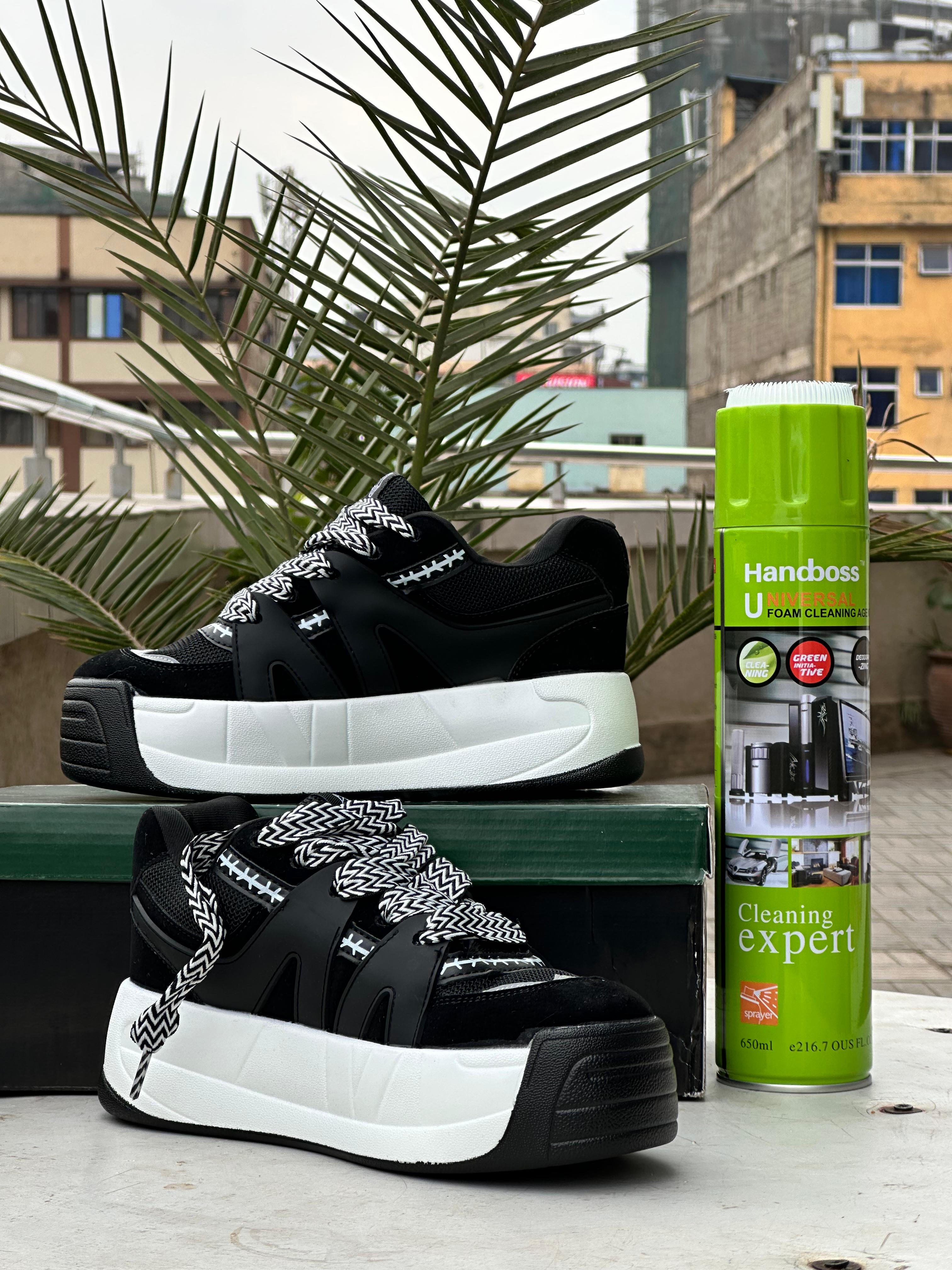 Naked Wolfe kids Sneakers – Panda Colorway (Black/White)