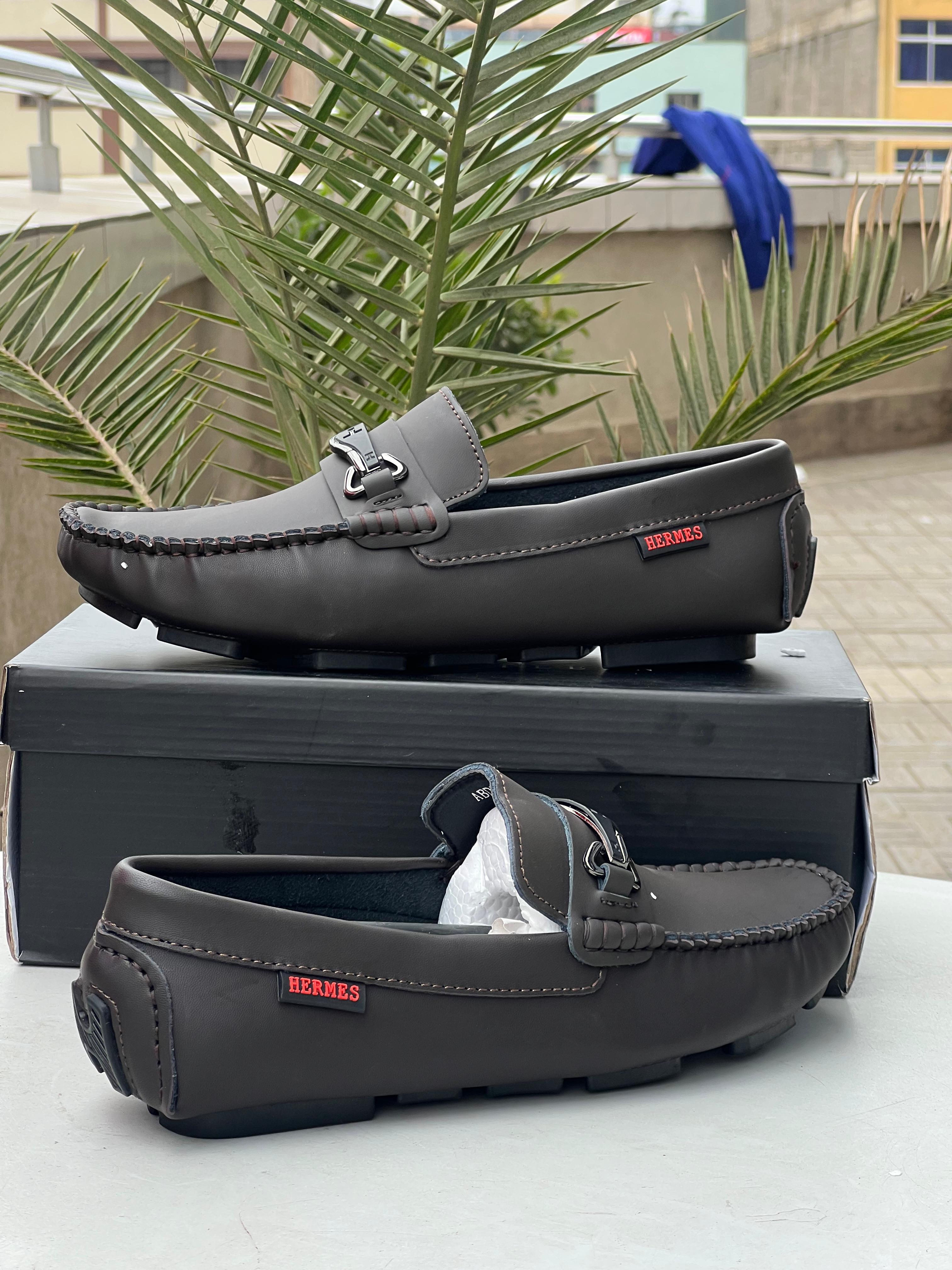 Hermes Men’s Loafers – Premium Leather Casual Shoes