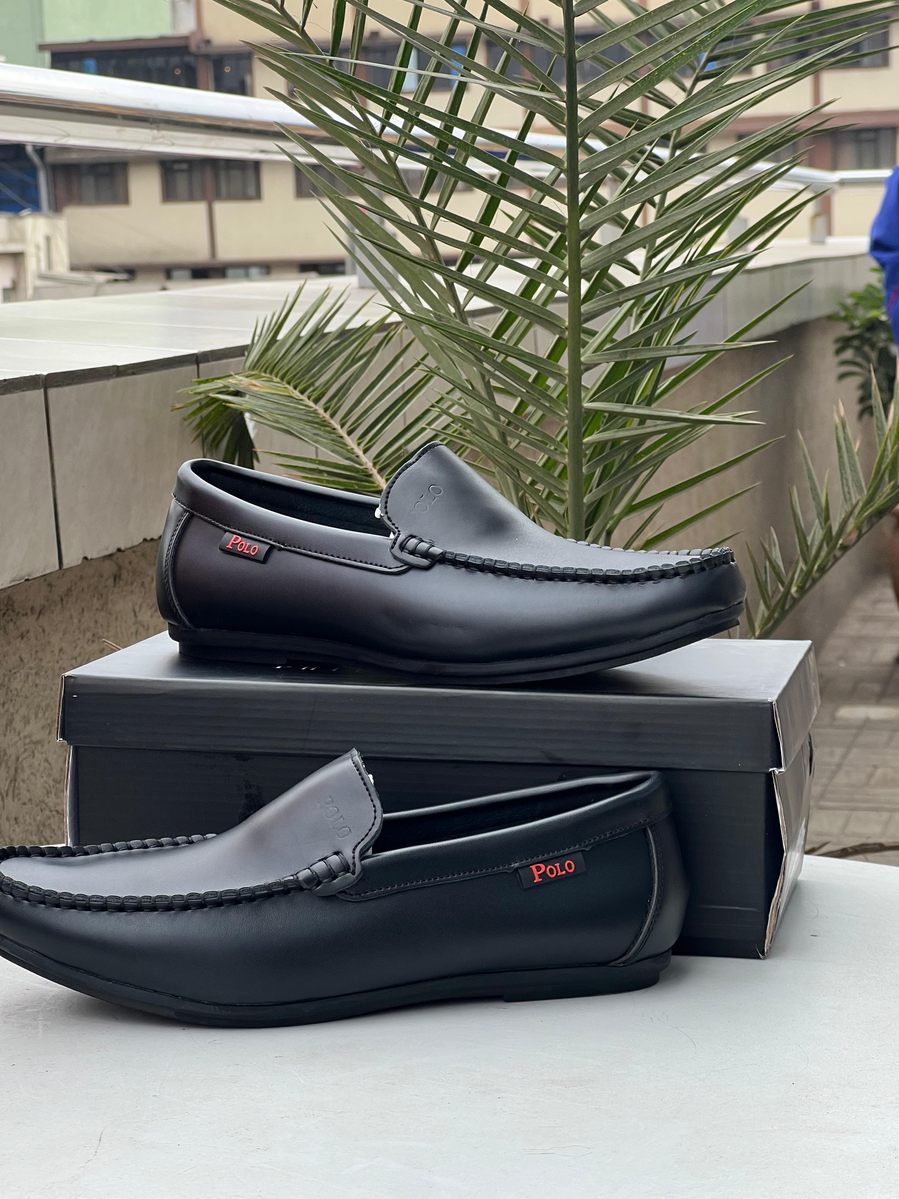 Polo Men’s Loafers – Classic Black Casual Shoes