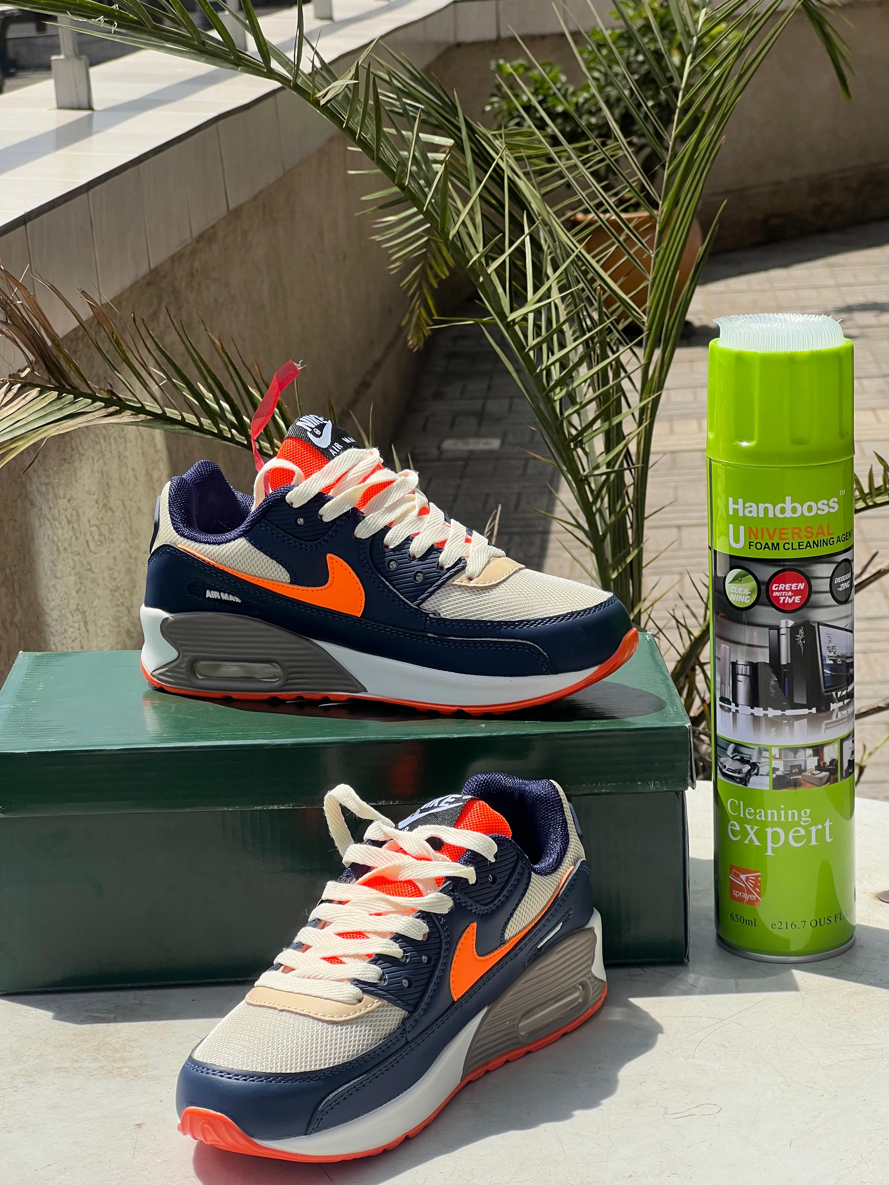 Nike Air Max 90 – Navy/Orange/Beige