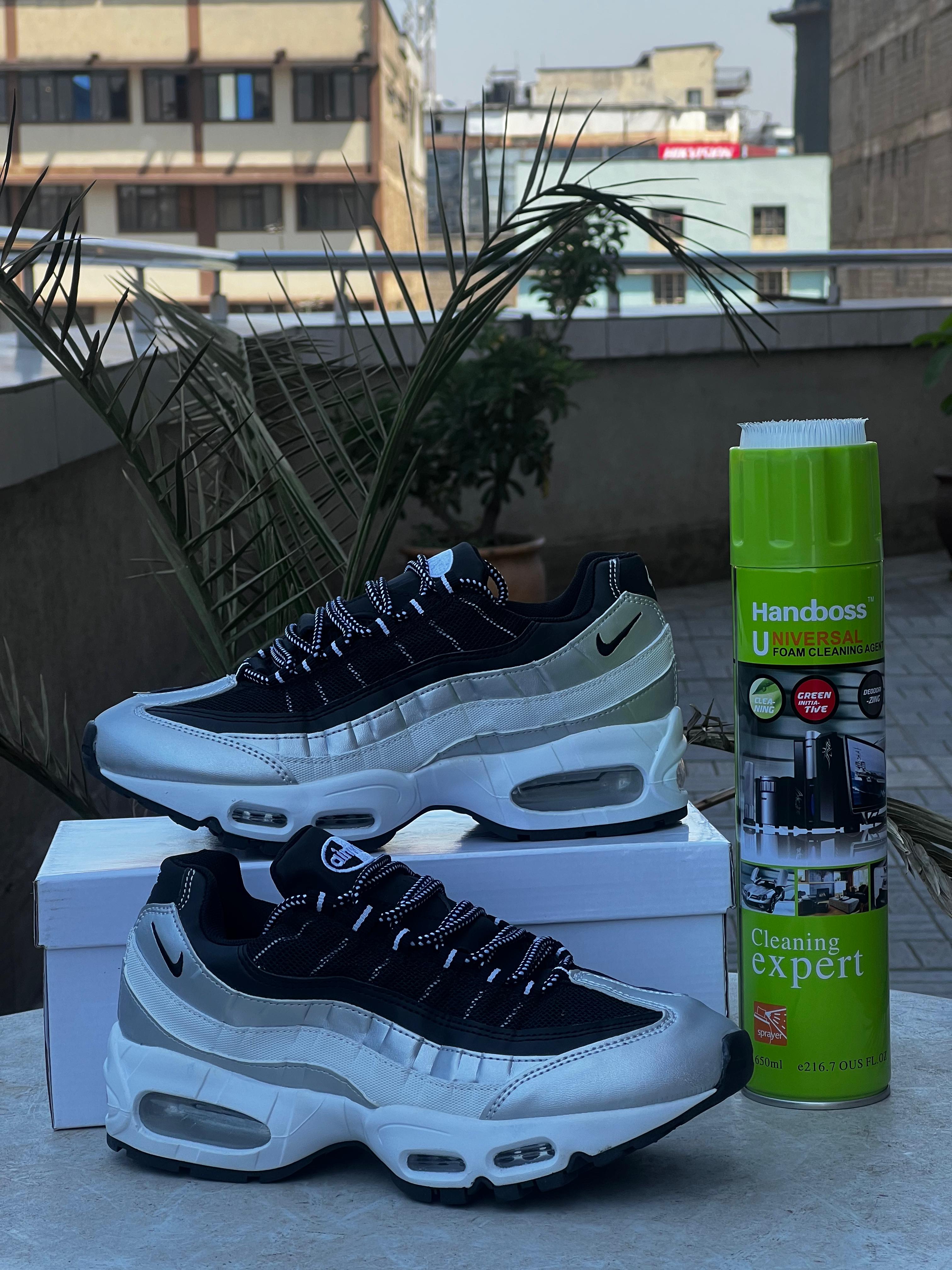 Airmax 95 Sneakers -White Grey Black