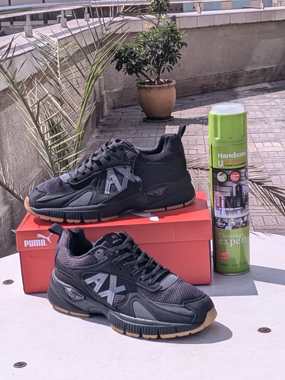 Armani Exchange Sneakers- Black