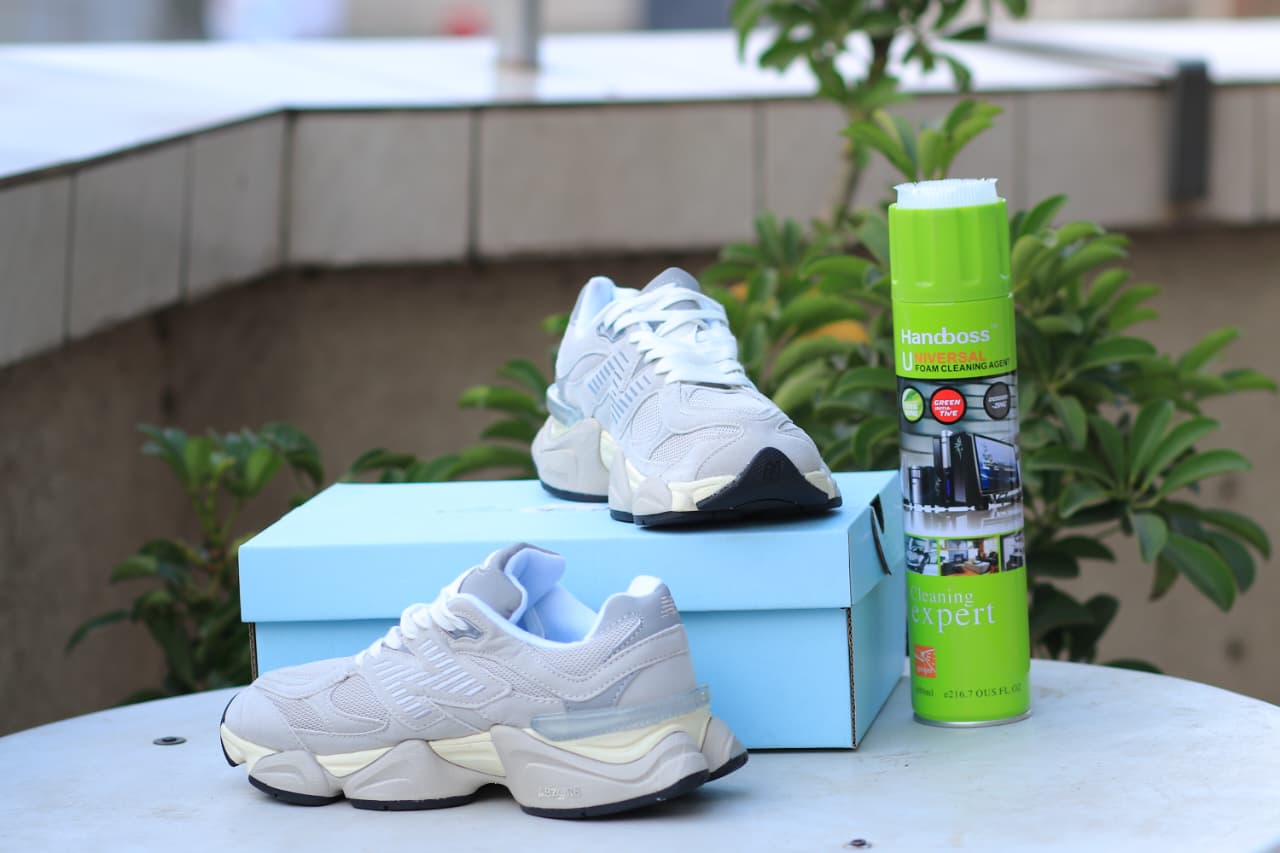 New Balance 9060 Cream Sneakers