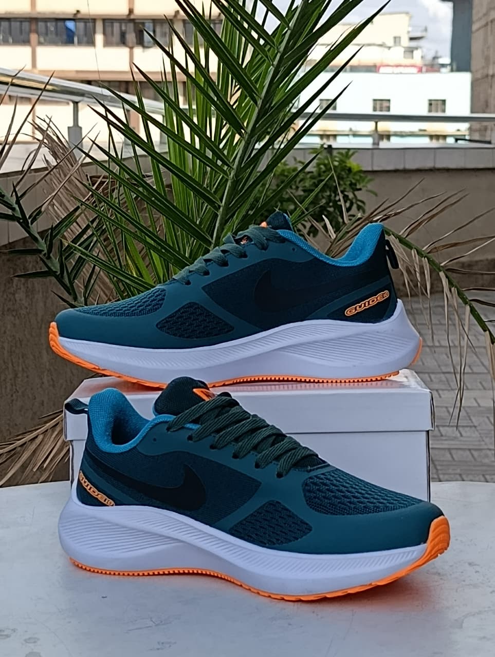 Nike Pegasus-Teal Blue and Orange Accents