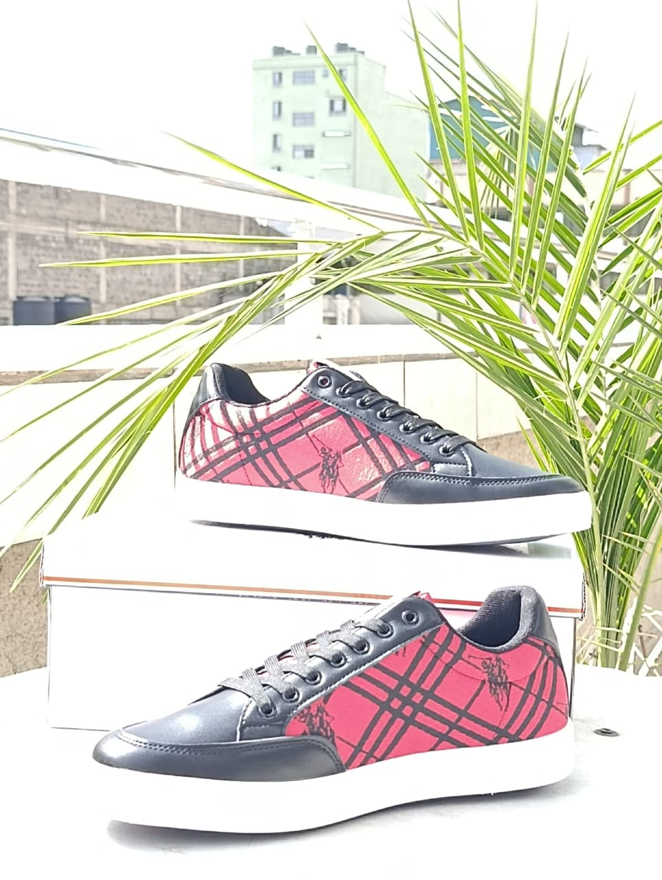 U.S. Polo Assn Black red Sneakers