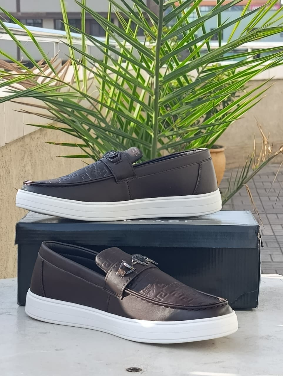 Versace Platform Sneakers – Brown Casual Sneakers