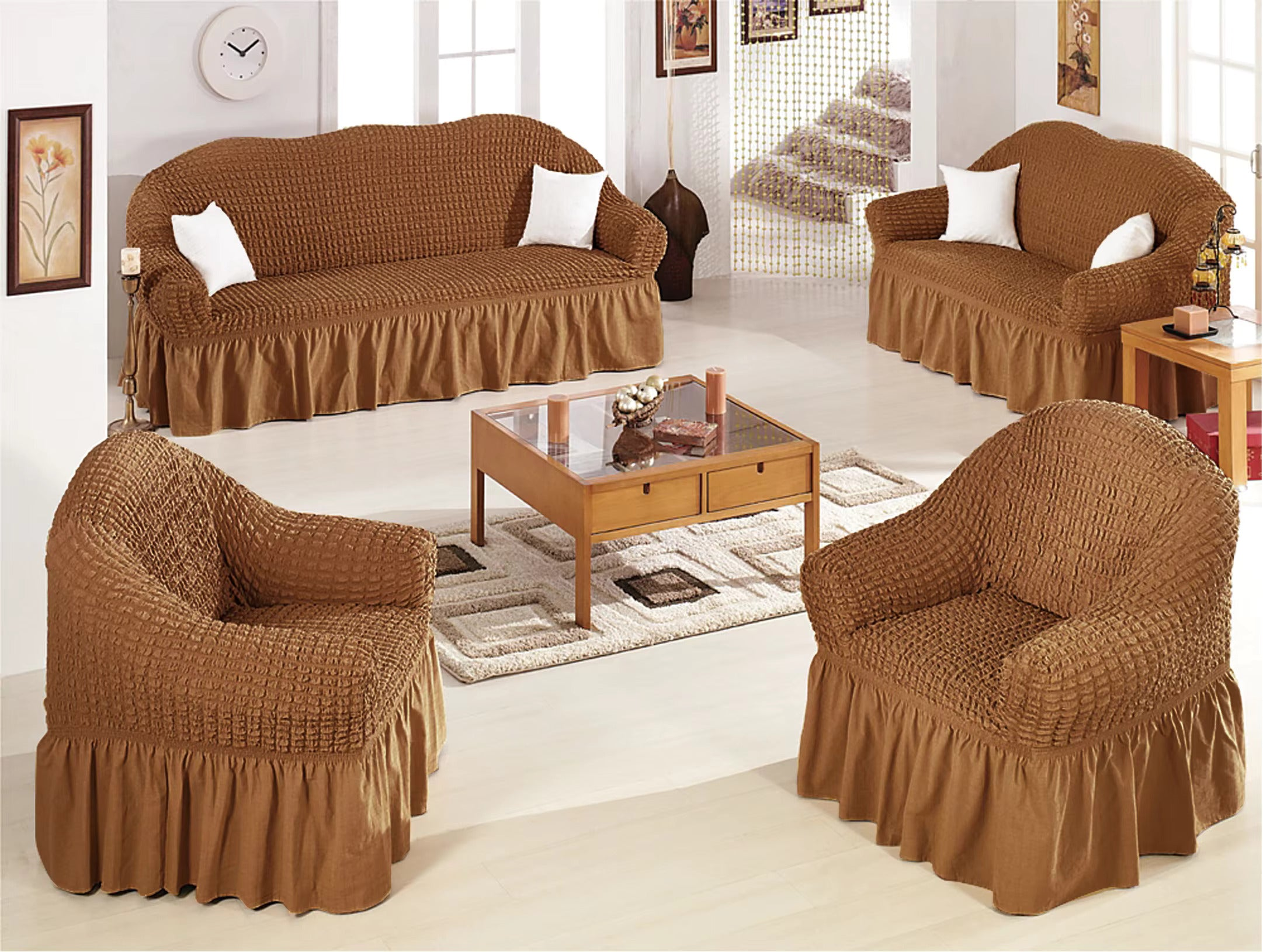 5 Seater Stretch Sofa Covers/seat cover  Set (3+1+1)