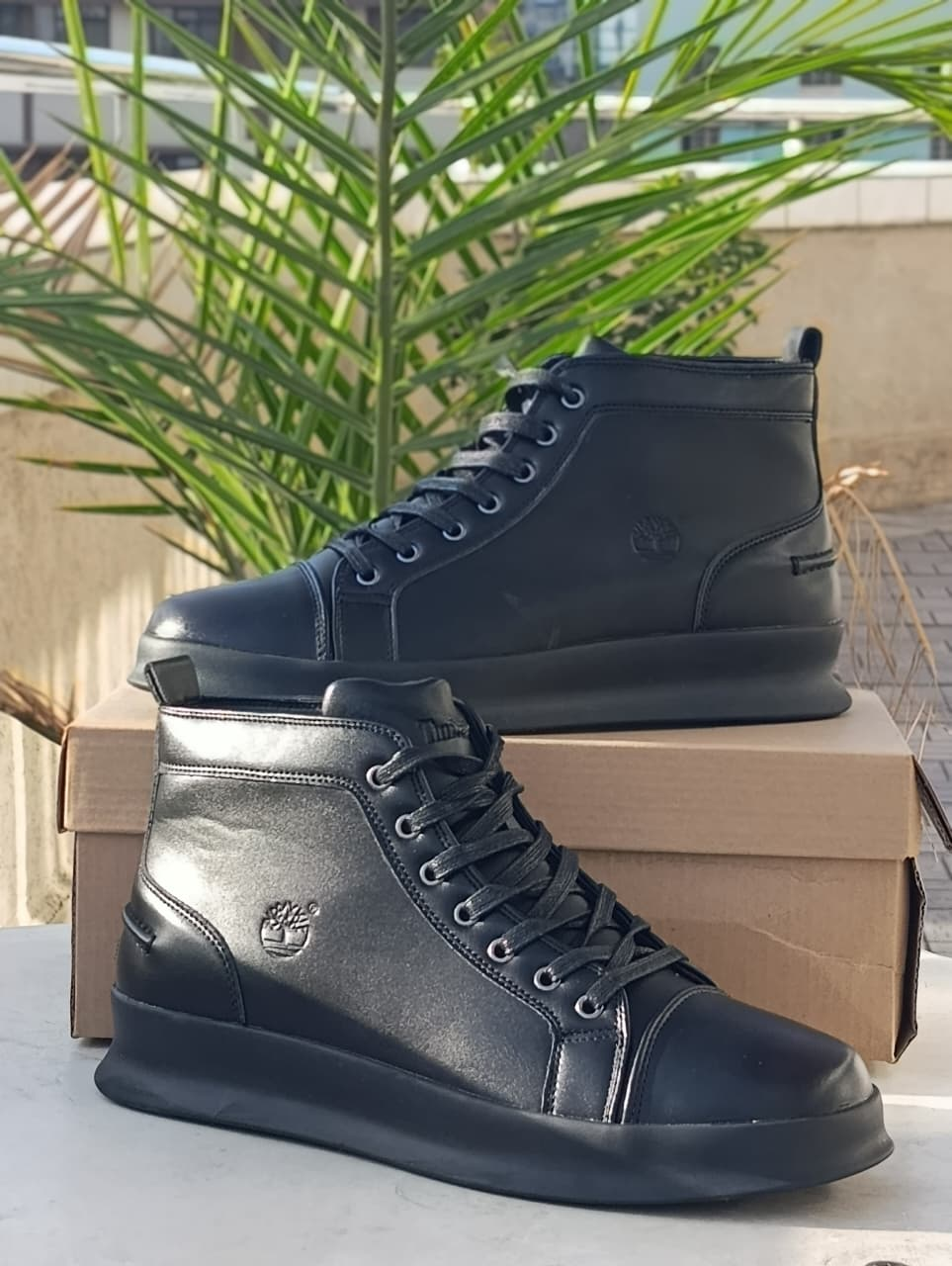 Timberland Black High-Top Sneakers