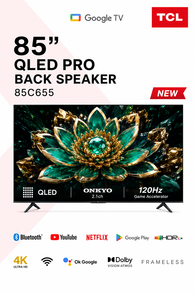TCL 85C655 85-Inch QLED 4K Google TV