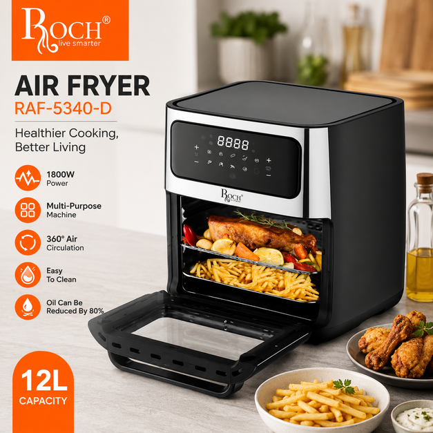 Roch RAF-5340-D 12L Digital Air Fryer