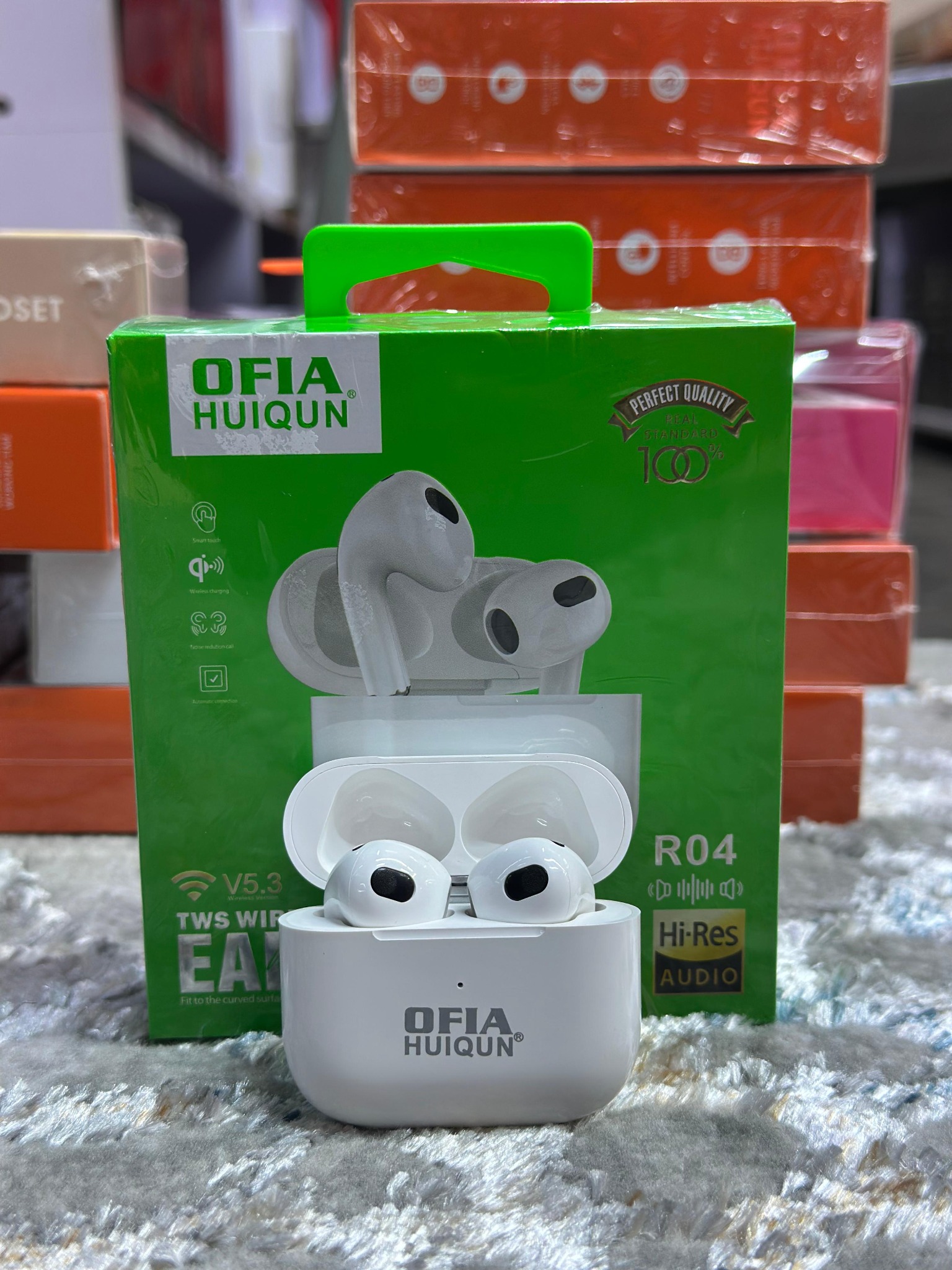 OFIA HUIQUN R04 Wireless Earbuds | Bluetooth 5.3 TWS Hi-Res Audio ...