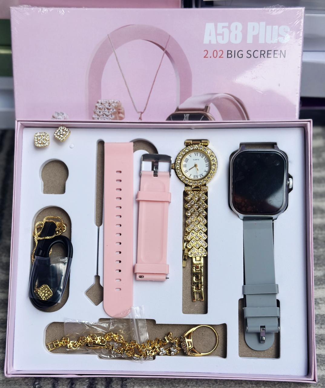 A58 Plus 2.02” Smart Watch Gift Set