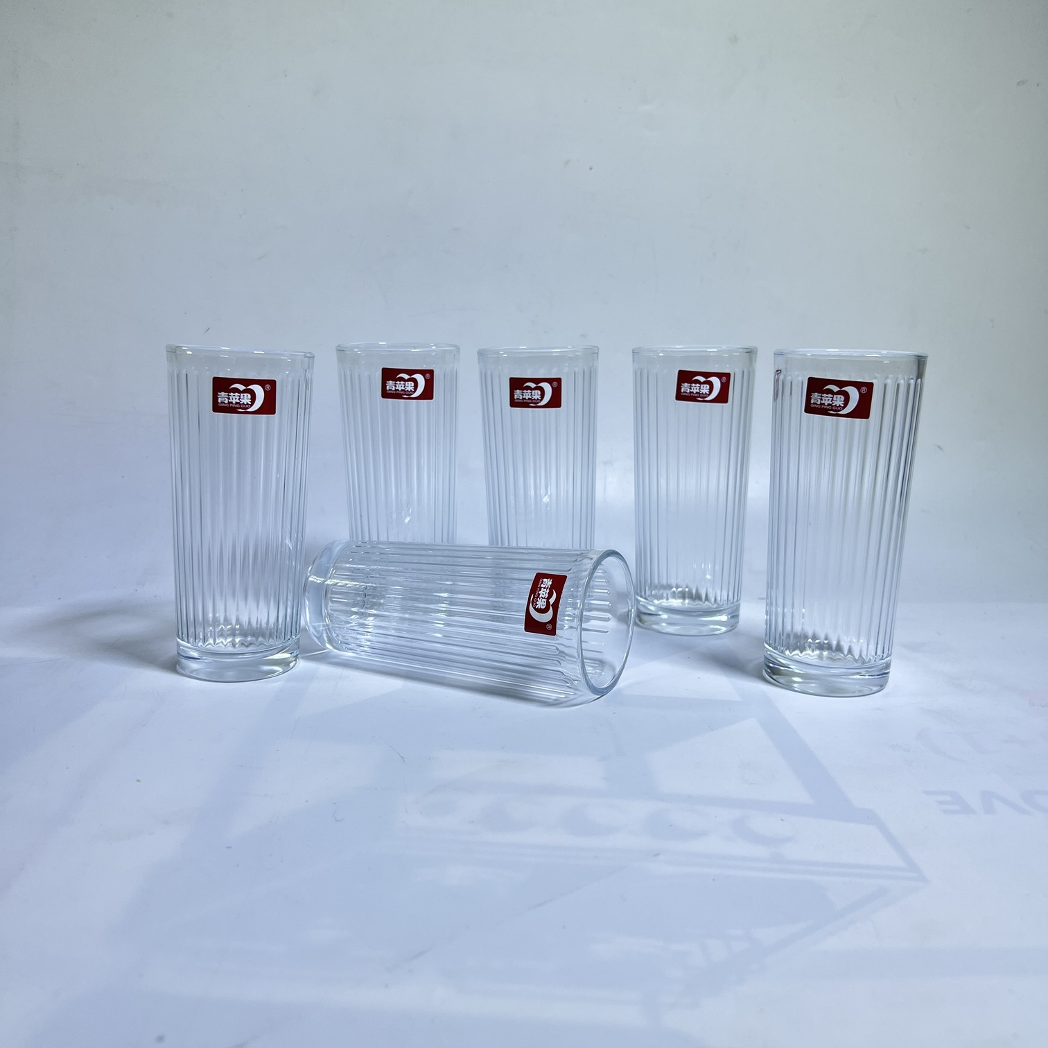 Deli Glassware Ribbed Deli 215ML Tall Ribbed Glass Set Kenya – 6pcs Tumblers | Hii Style by ...