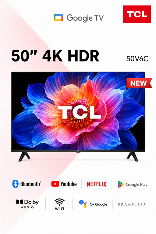 TCL 50V6C 50 Inch 4K HDR Google TV