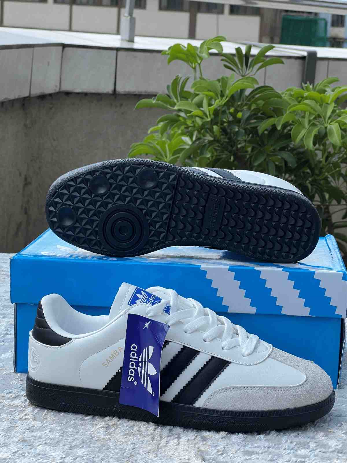 Adidas Samba single sol white black | Hii Style by Shiquo
