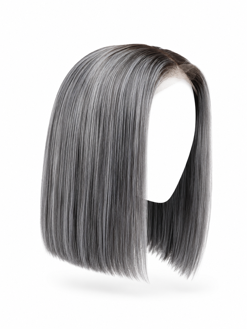 Silver Grey Bob Wig