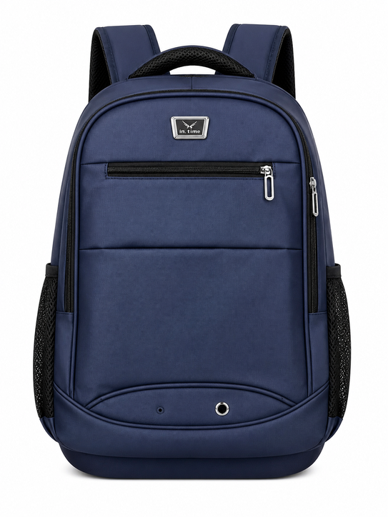 In.Time Navy Laptop Backpack